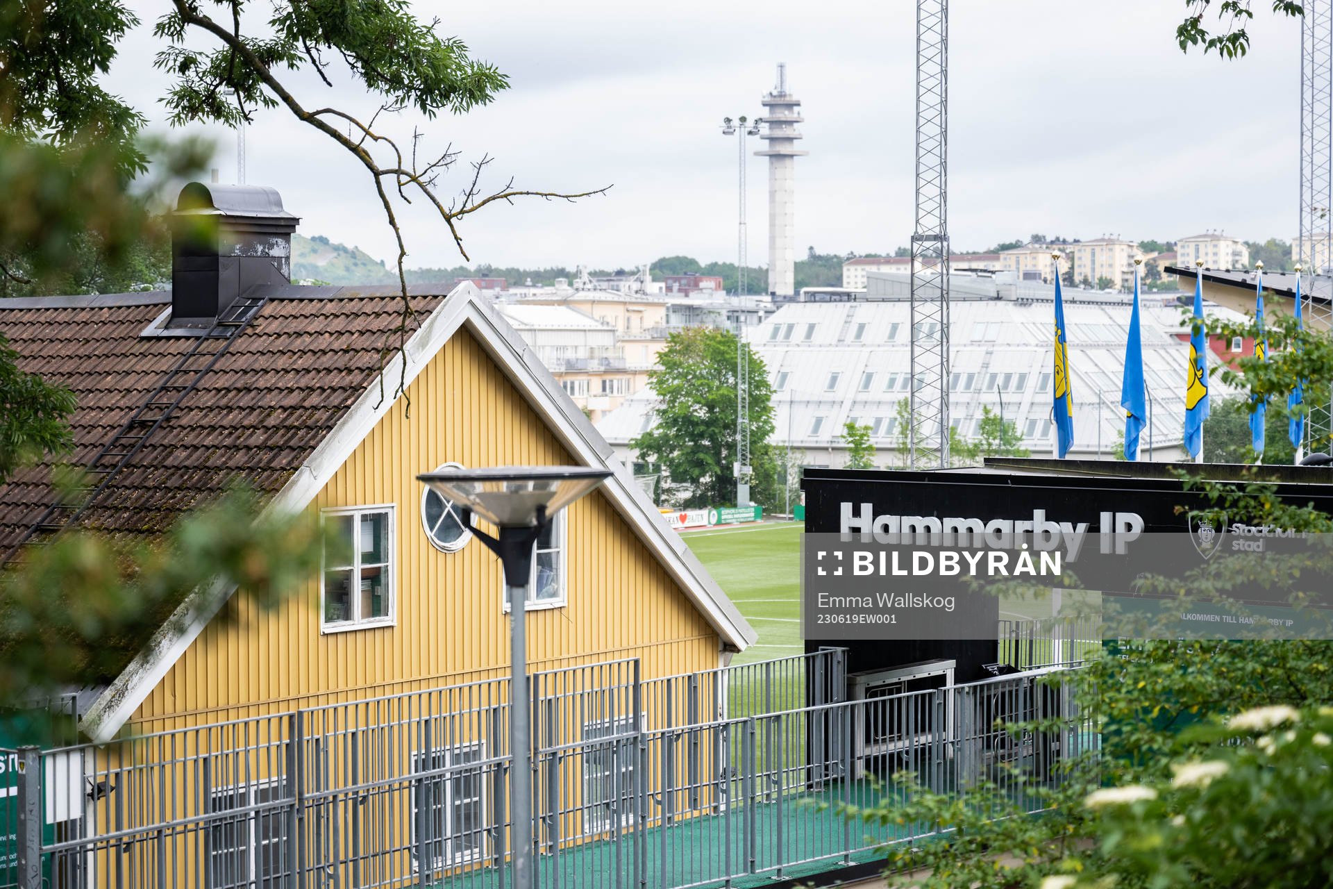Exteriör vy över Hammarby IP