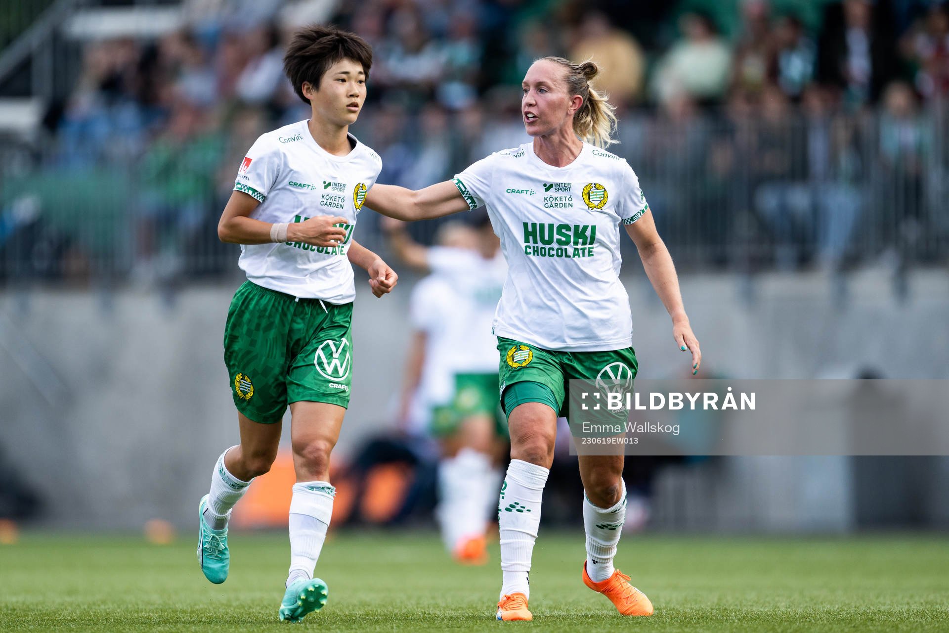 Hammarbys Maika Hamano och Julia Roddar
