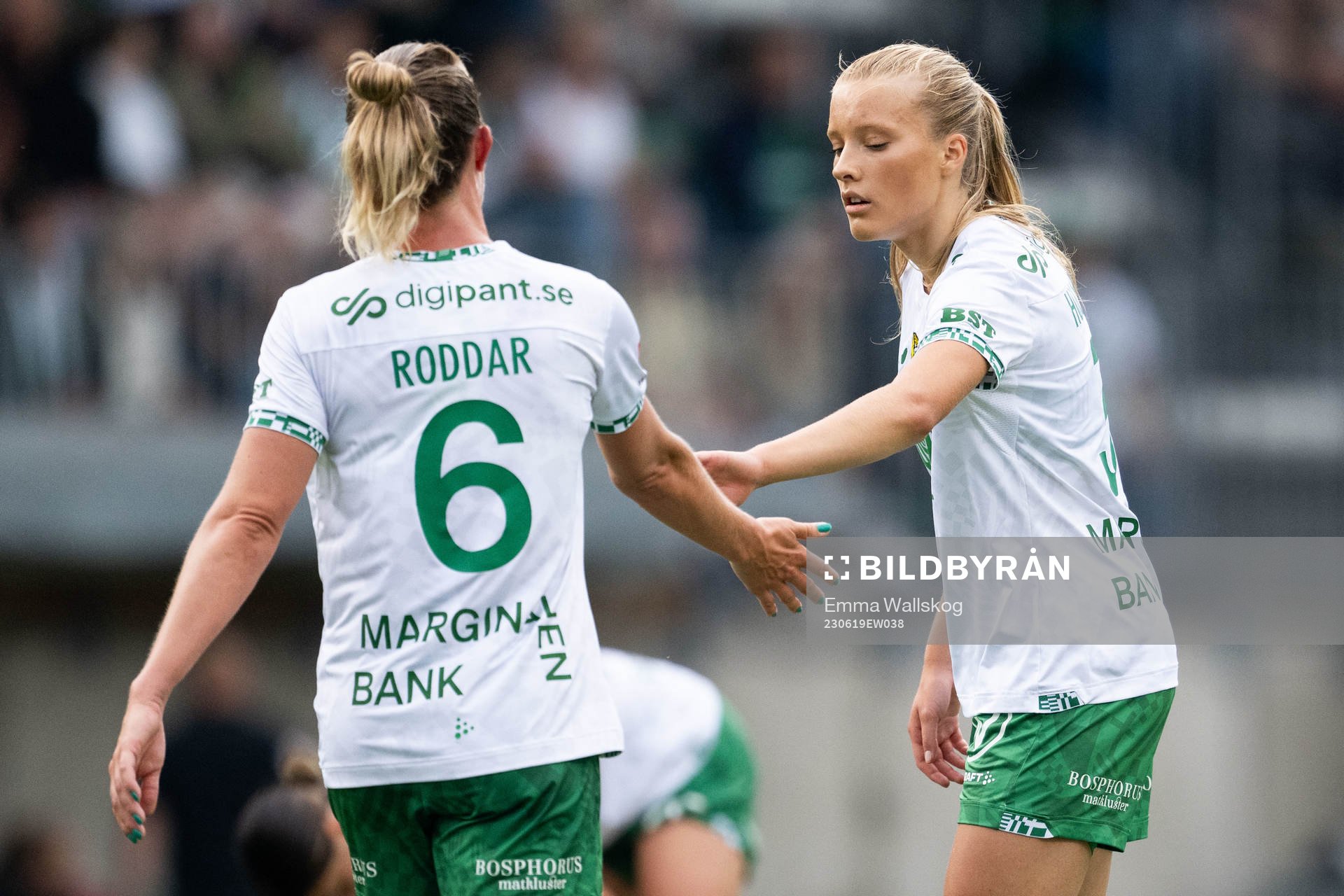 Hammarbys Julia Roddar och Smilla Holmberg