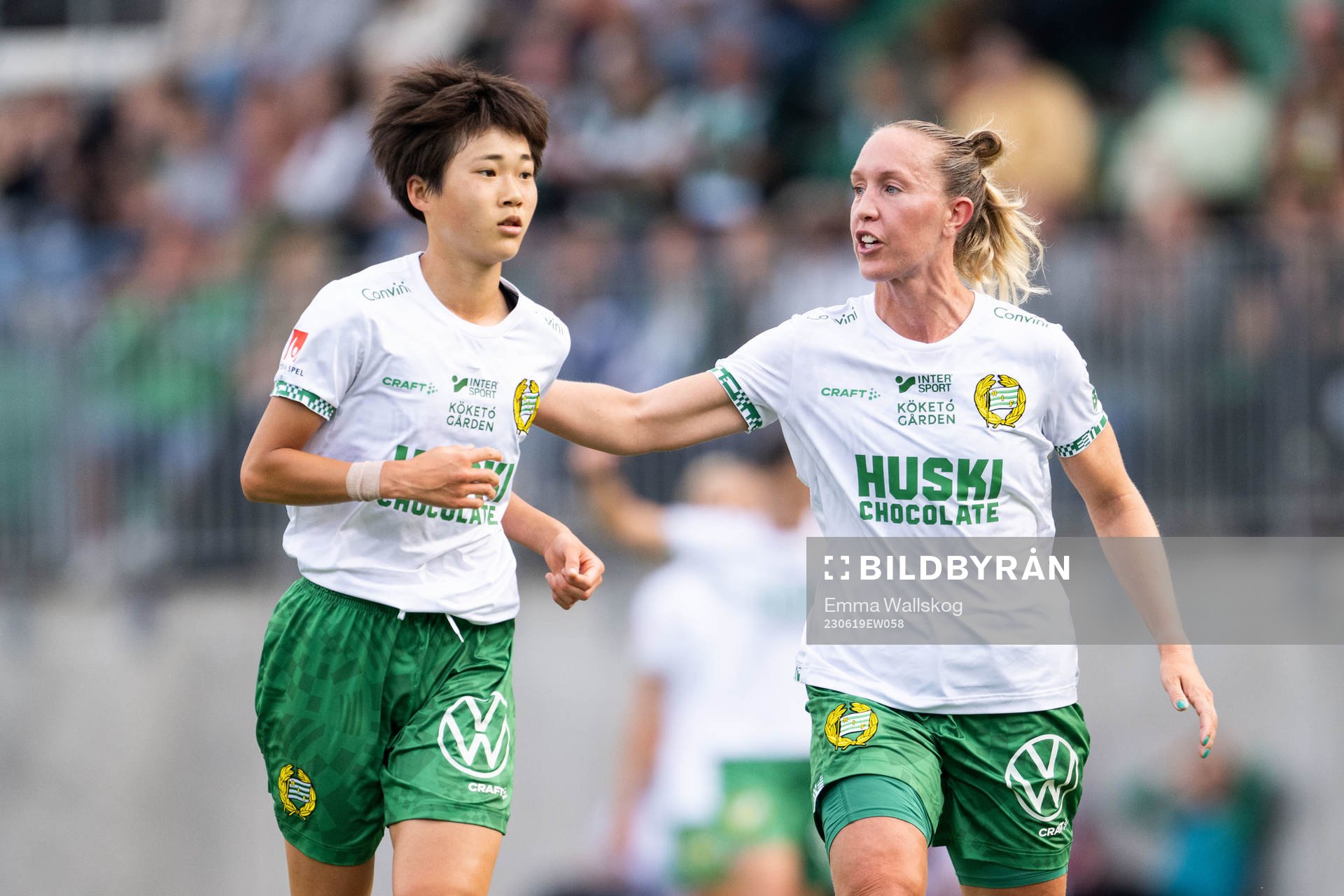 Hammarbys Maika Hamano och Julia Roddar