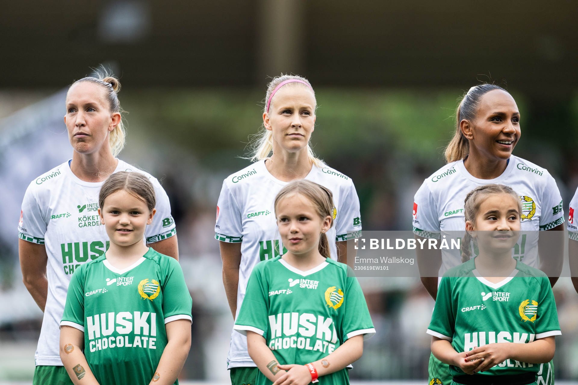 Hammarbys Julia Roddar, Adelina Engman och Madelen Janogy