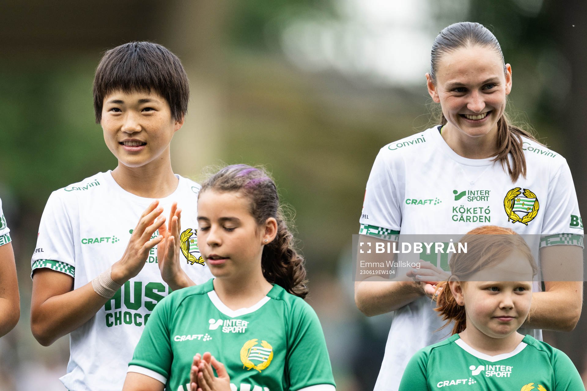 Hammarbys Maika Hamano och Vilde Hasund