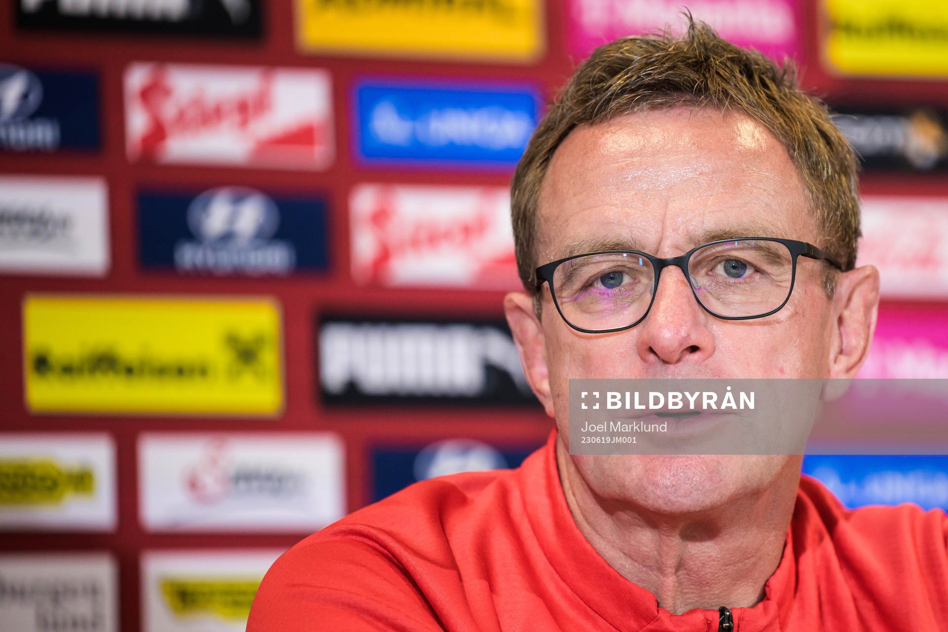 Head coach Ralf Rangnick of the Austrian national football
