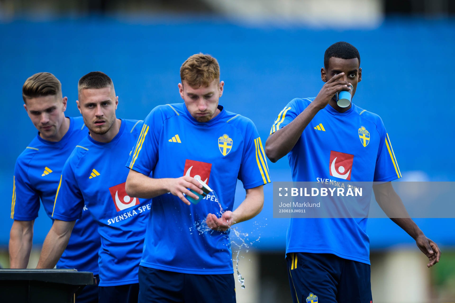 Viktor Gyökeres, Mattias Svanberg, Dejan Kulusevski and