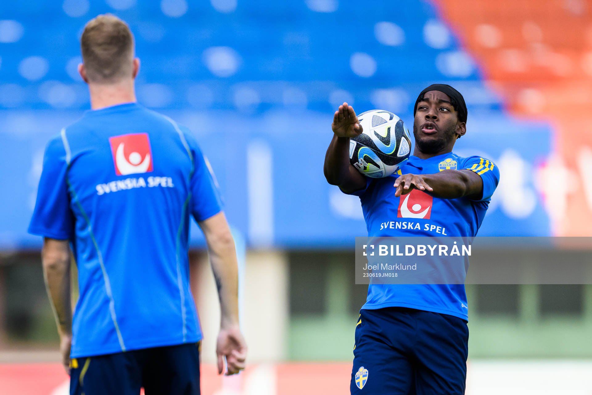 Anthony Elanga of the Swedish national football team at a