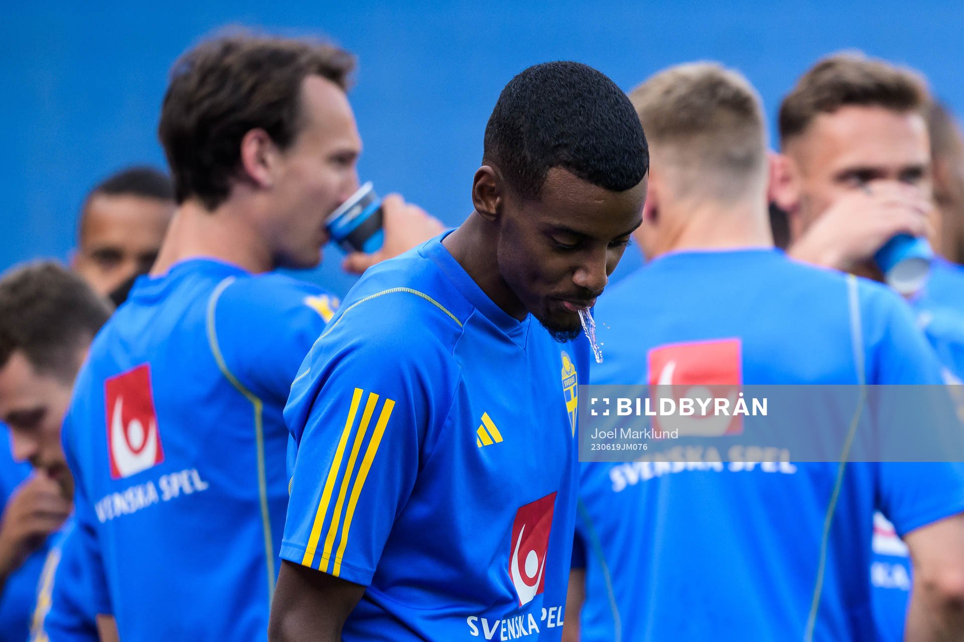 Alexander Isak of the Swedish national football team