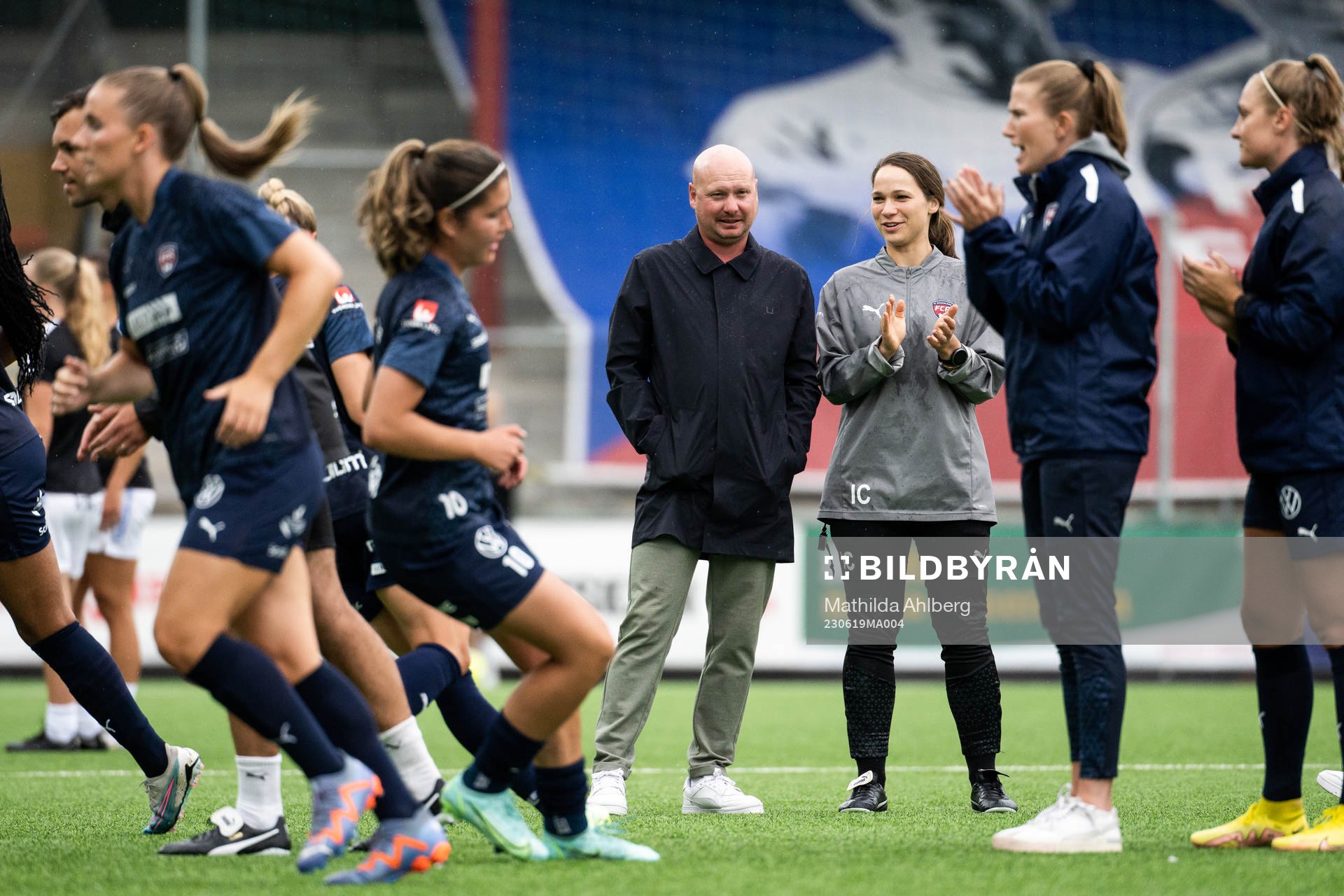 FC Rosengårds assisterande tränare Joel Kjetselberg och