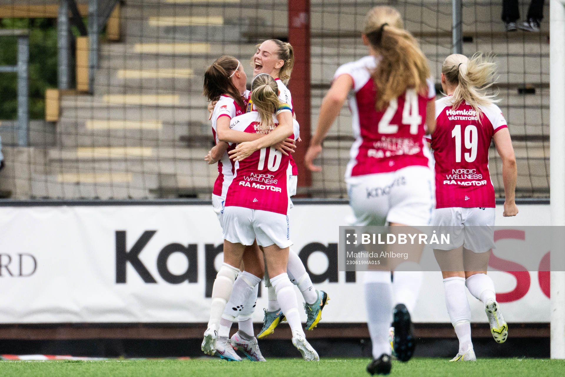 IK Uppsalas Agnes Nyberg jublar