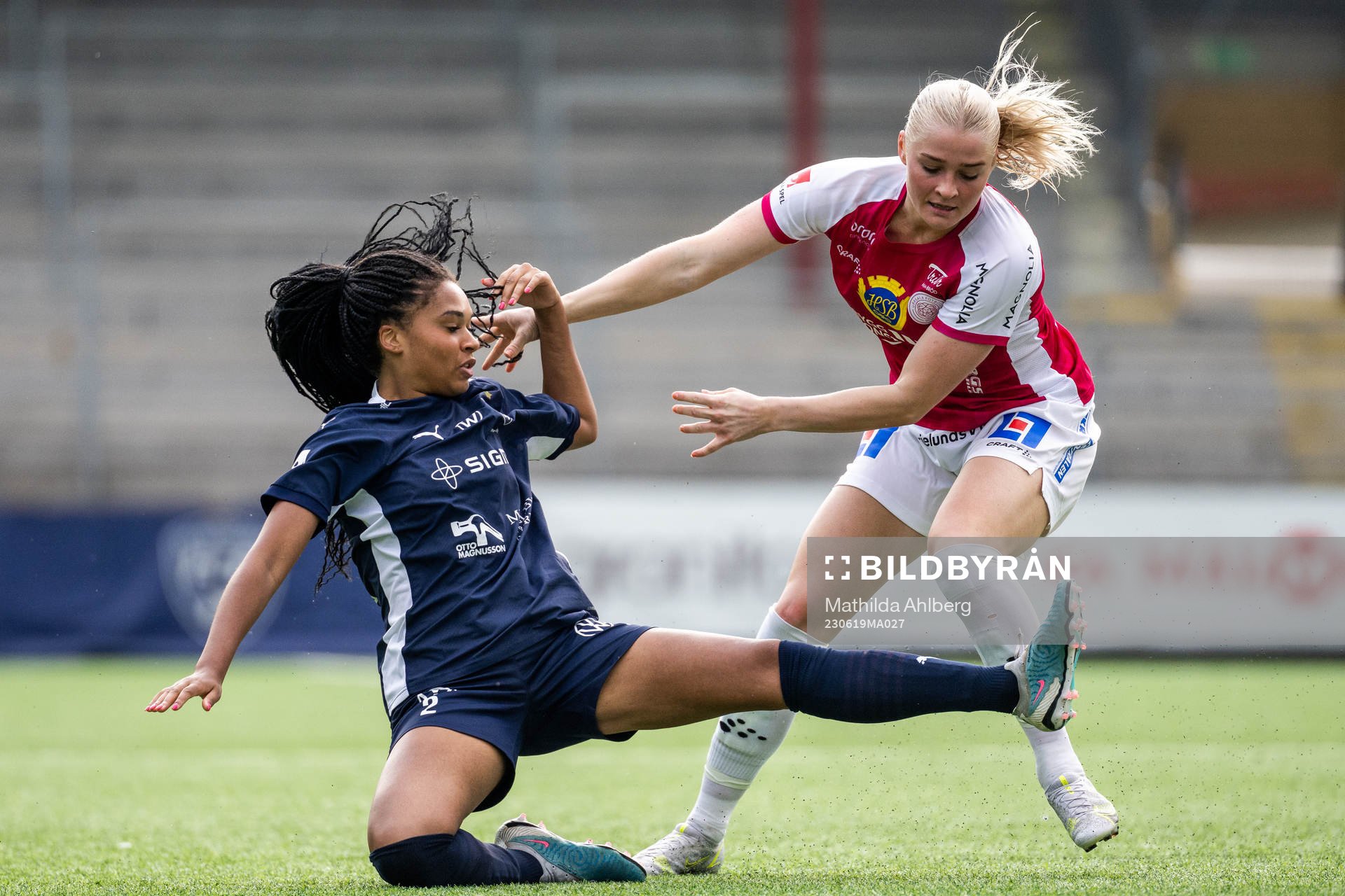 FC Rosengårds Isabella Obaze och IK Uppsalas Klara