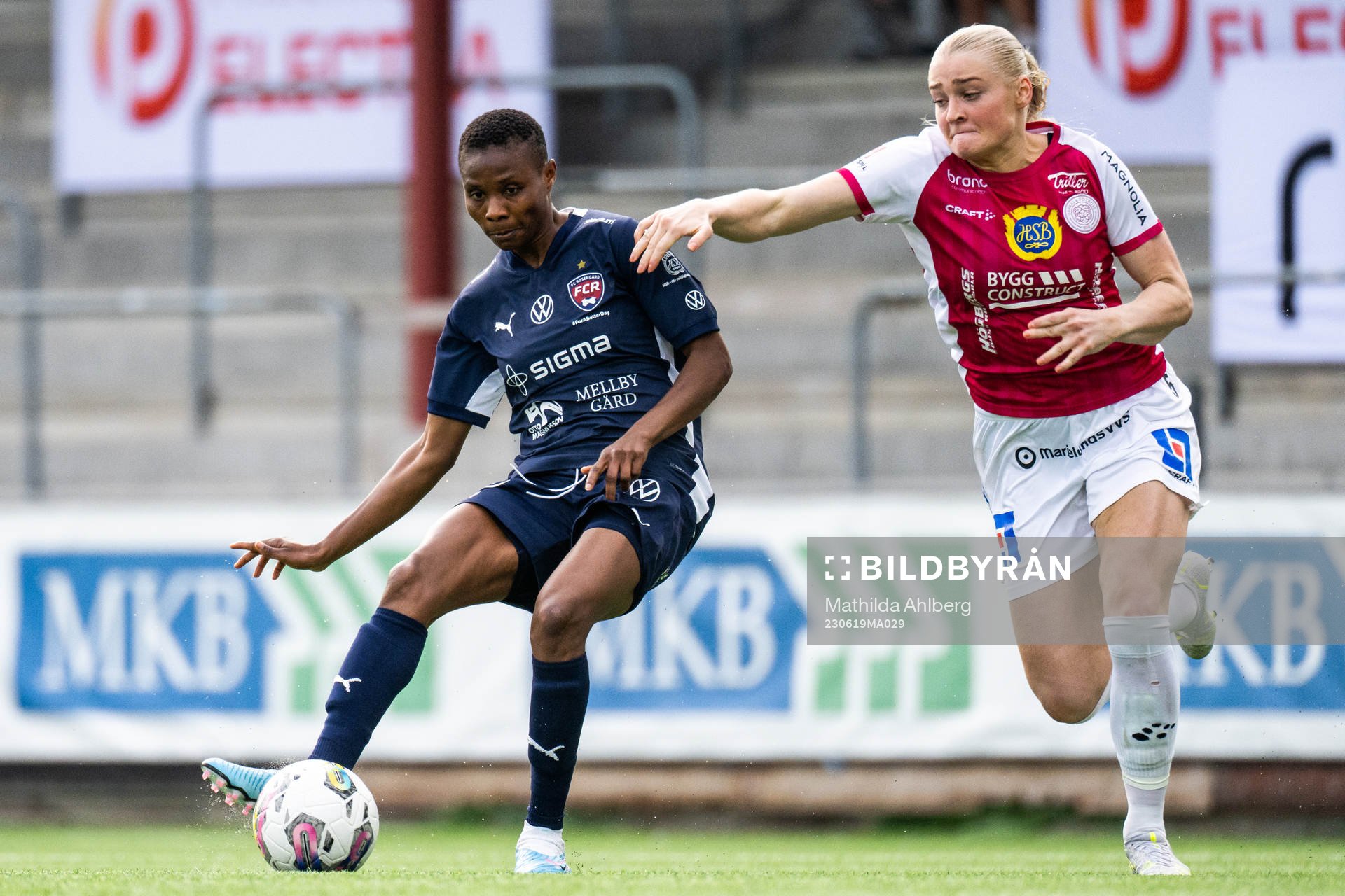 FC Rosengårds Halimatu Ibrahim Ayinde och IK Uppsalas