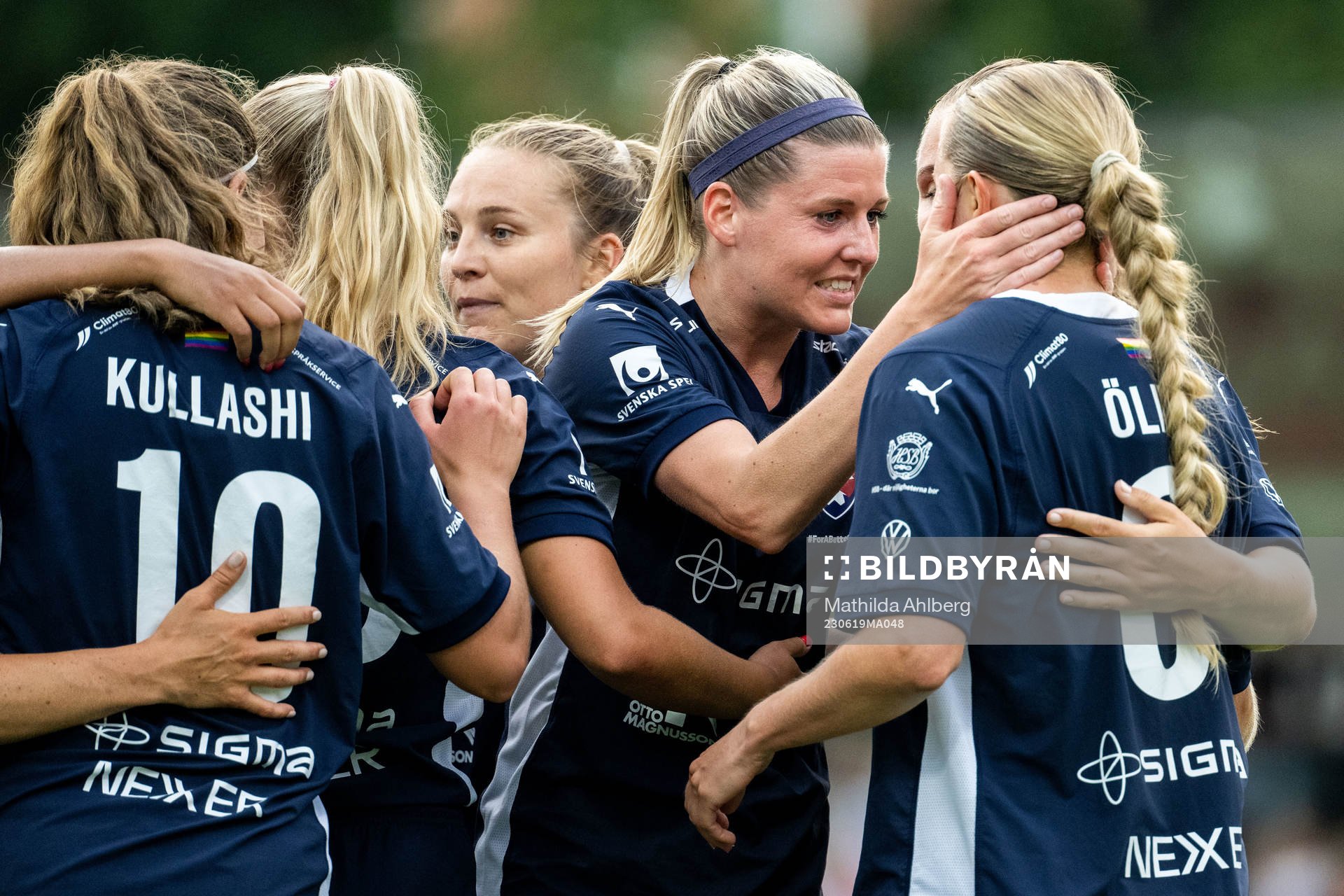 FC Rosengårds Olivia Schough jublar