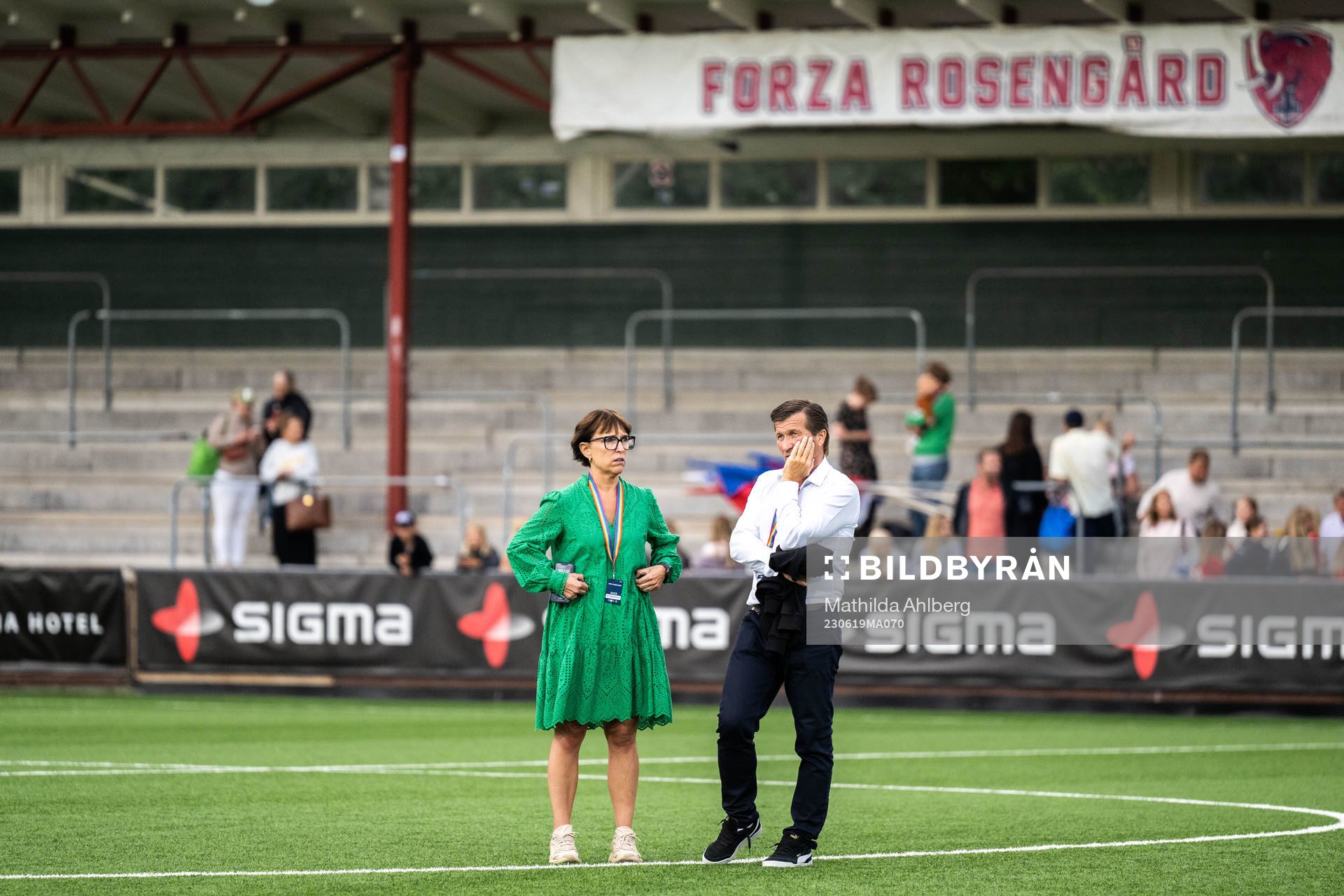 FC Rosengårds klubbchef Jenny Damgaard och ordförande