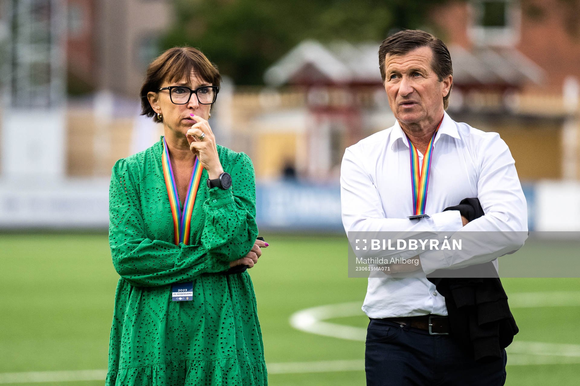 FC Rosengårds klubbchef Jenny Damgaard och ordförande