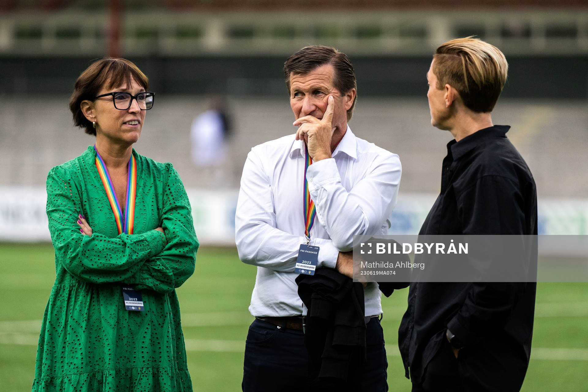 FC Rosengårds klubbchef Jenny Damgaard, ordförande Håkan