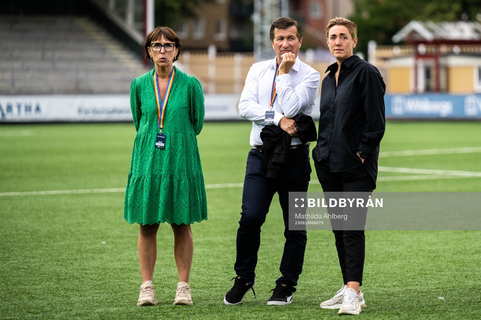 FC Rosengårds klubbchef Jenny Damgaard, ordförande Håkan