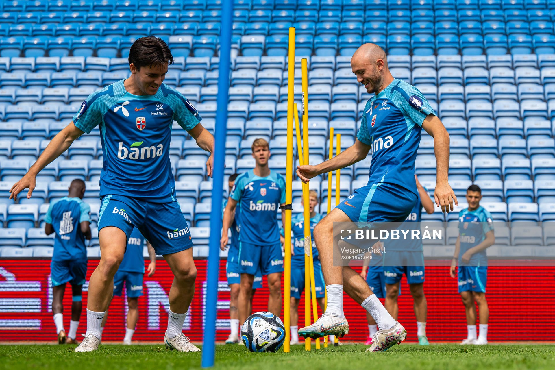 Hugo Vetlesen and Fredrik Aursnes of the Norwegian national