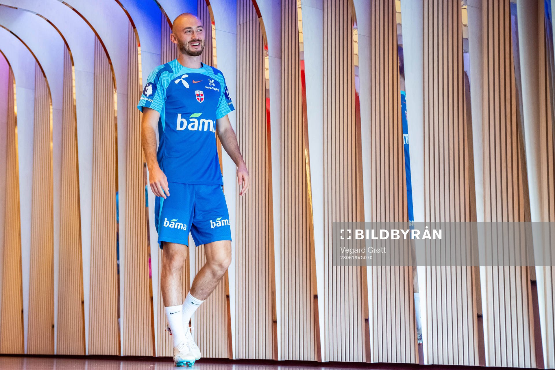 Fredrik Aursnes of the Norwegian national football team