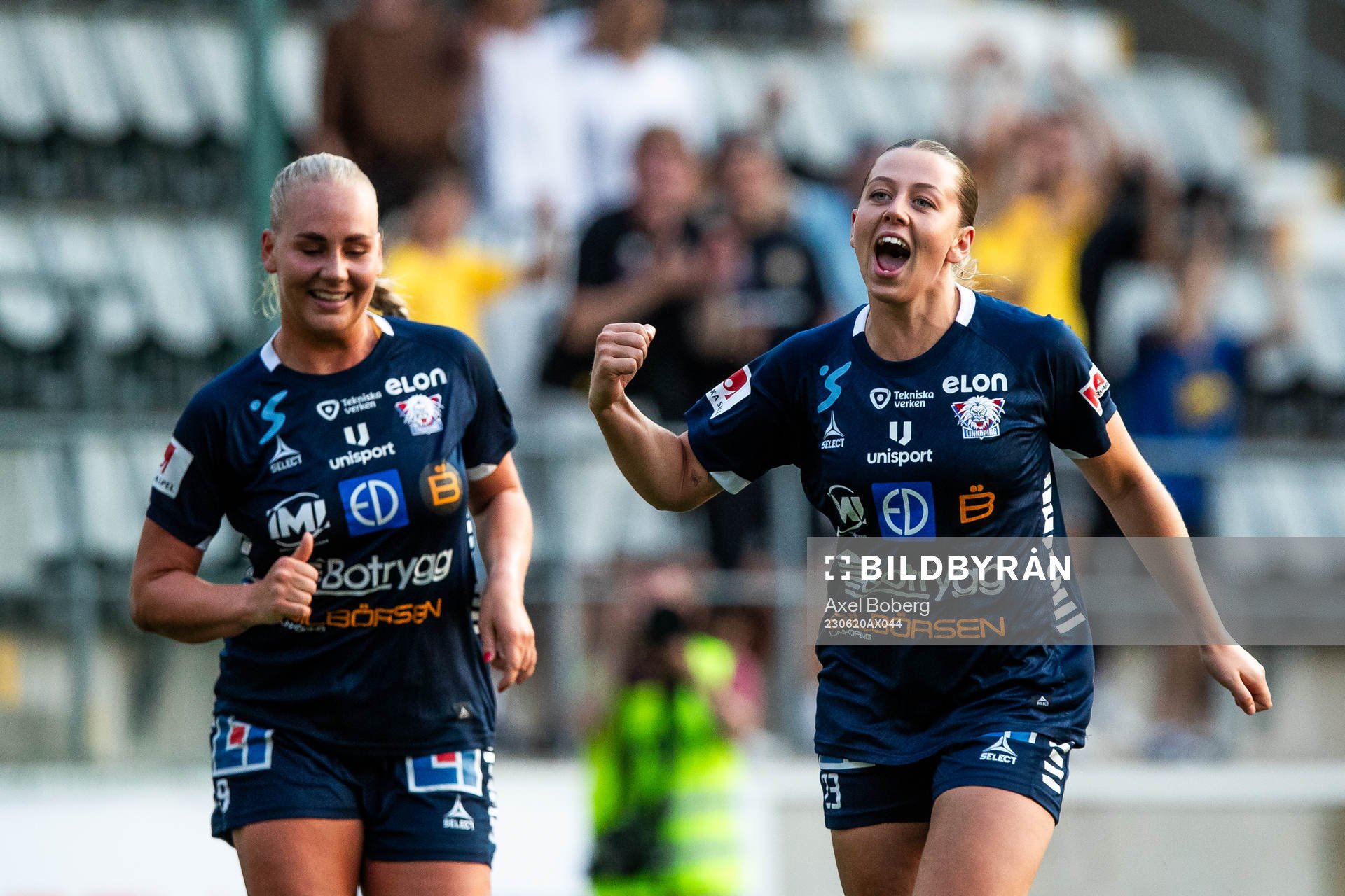 Linköpings Cornelia Kapocs jublar