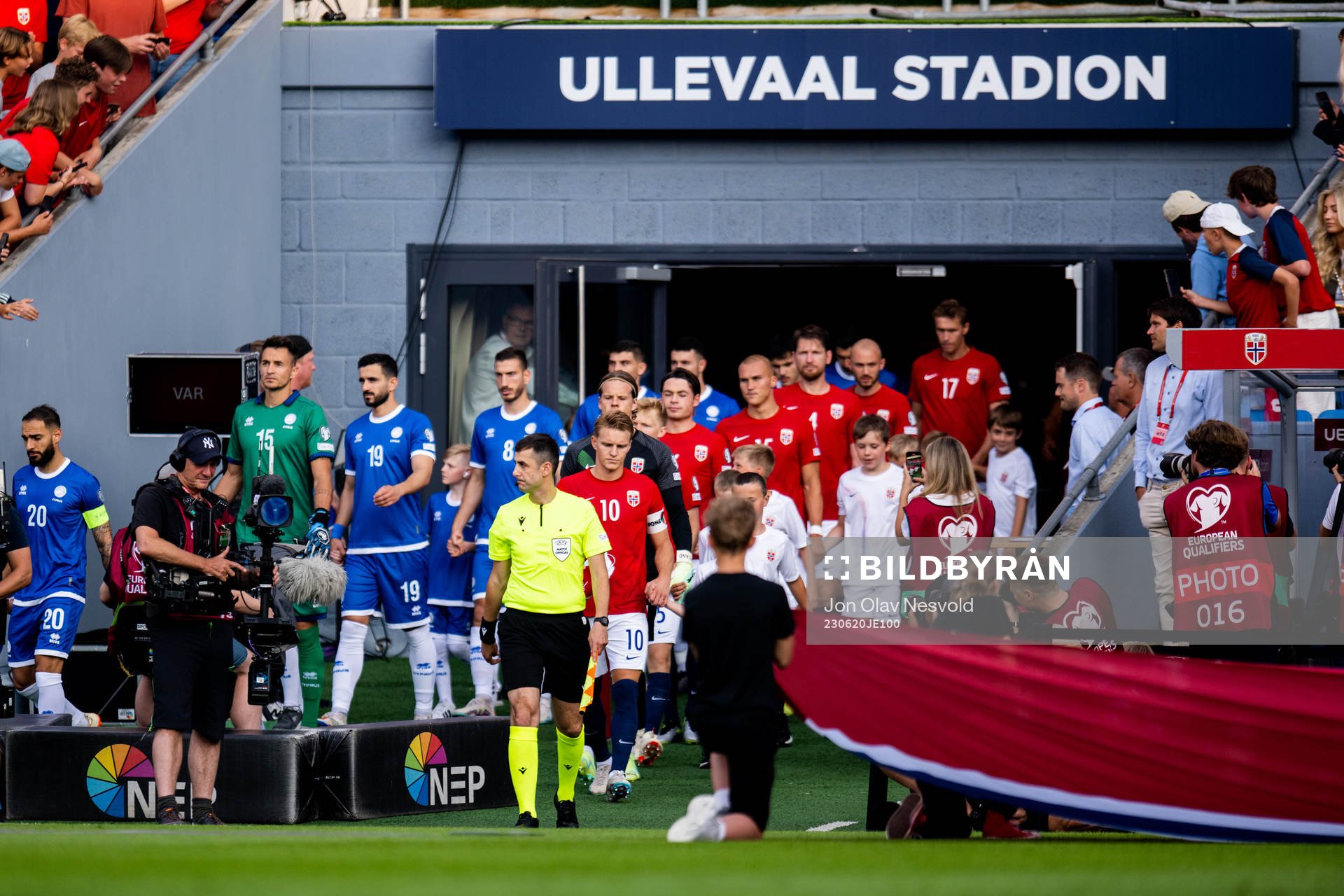 Martin Ødegaard of Norway enters the pitch