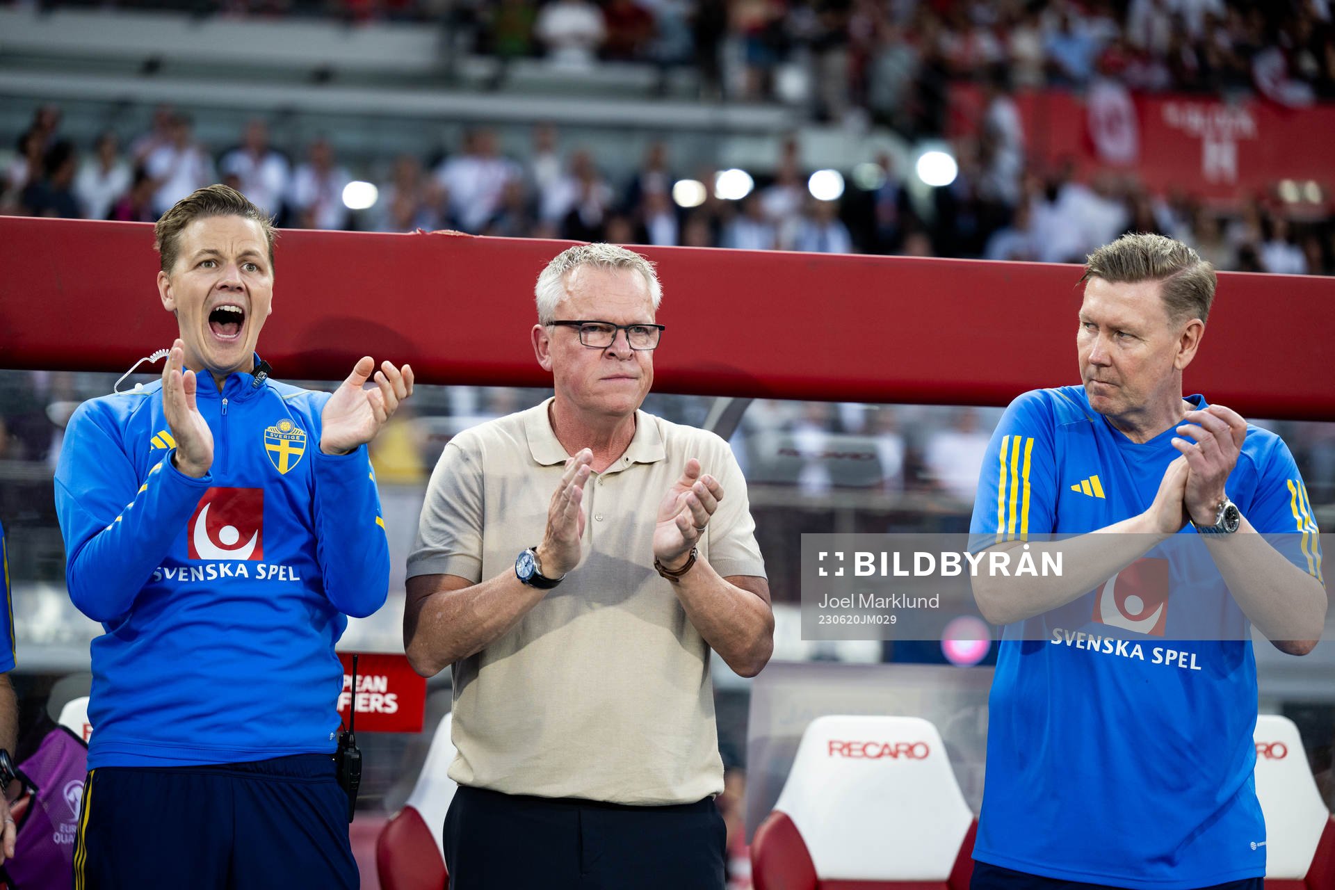 Goalkeeper coach Maths Elfvendal, head coach Janne