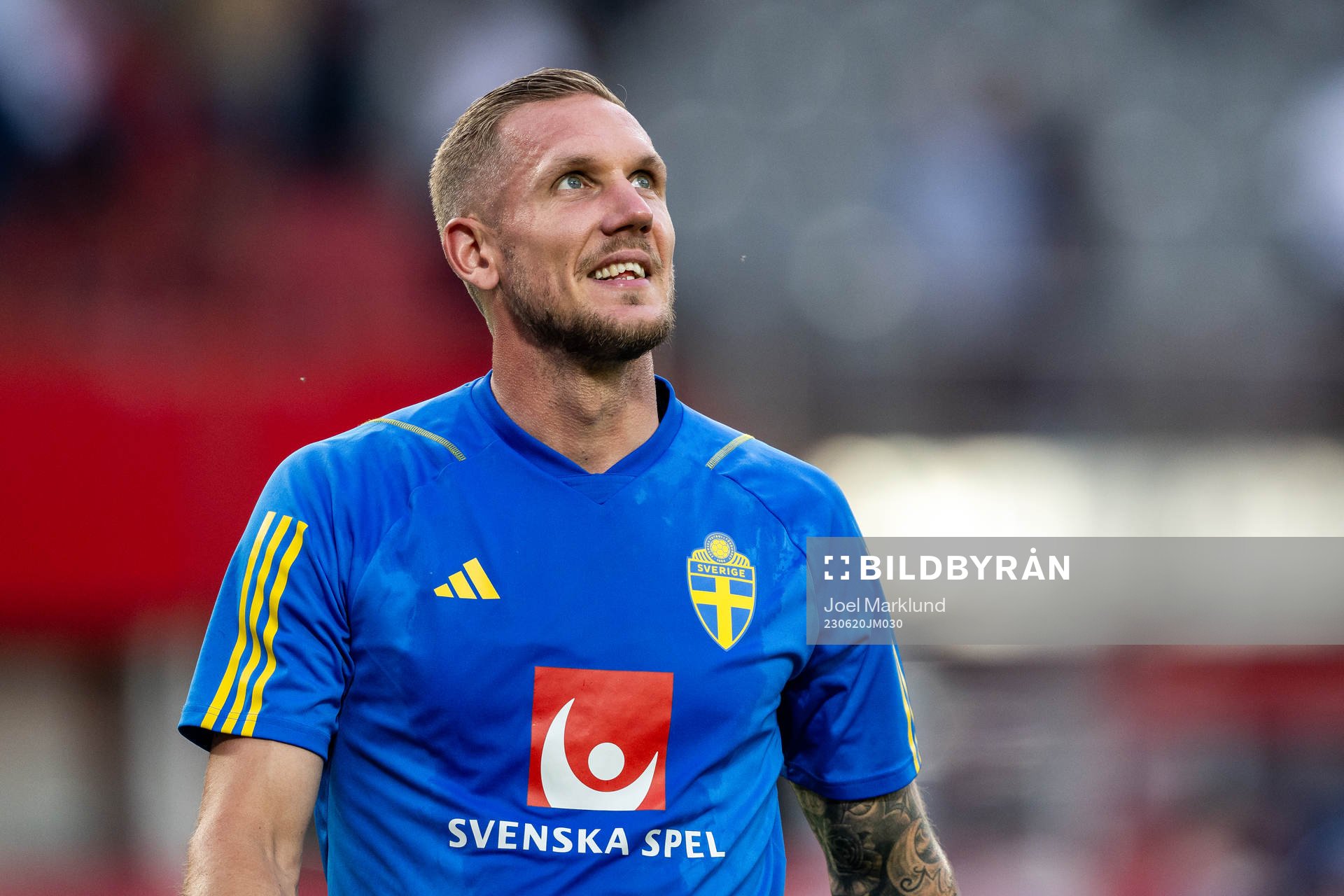 Goalkeeper Robin Olsen of Sweden