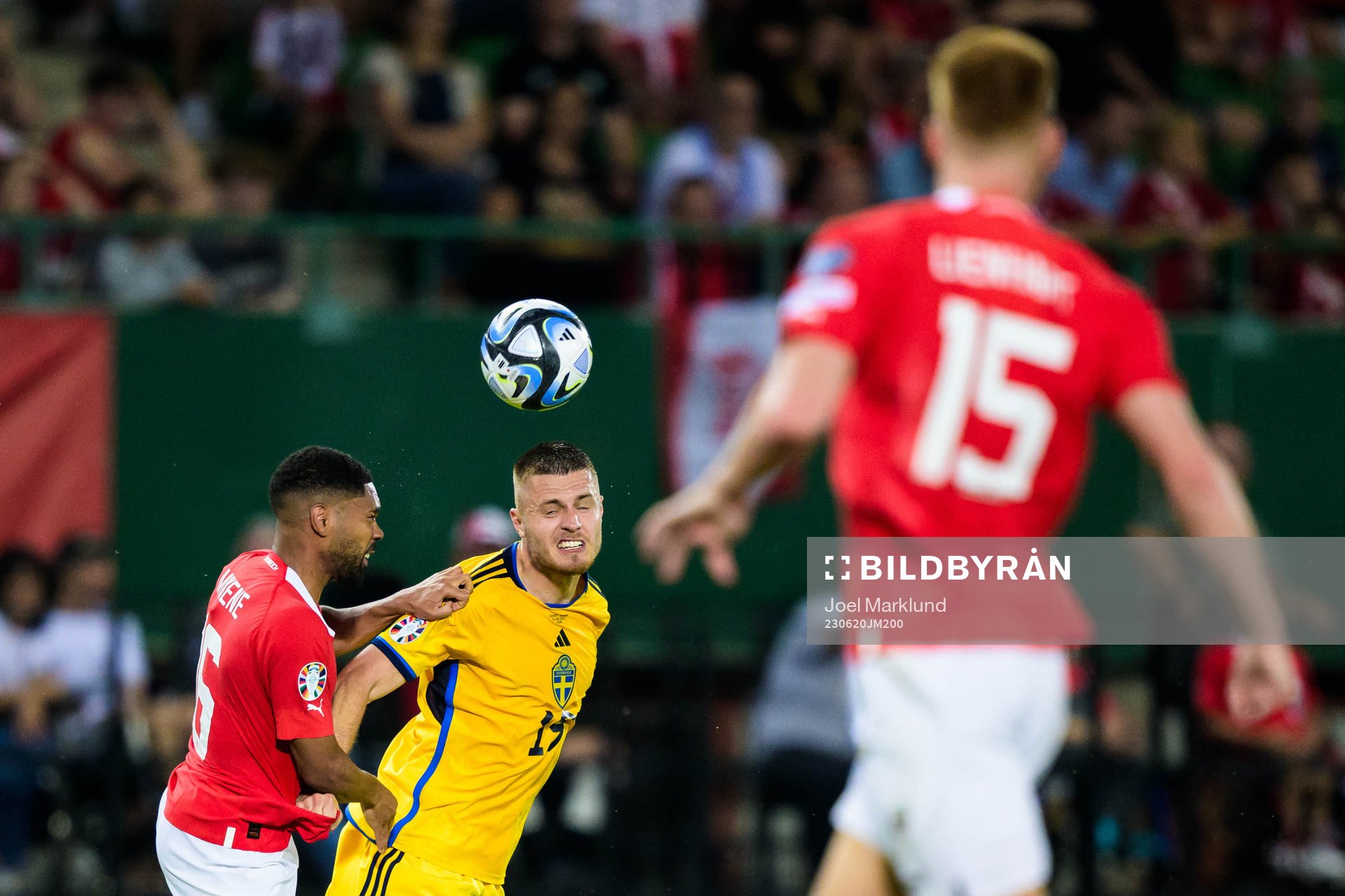 Phillipp Mwene of Austria and Mattias Svanberg of Sweden