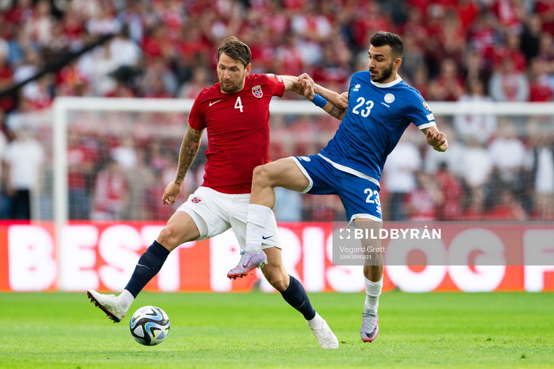 Stefan Strandberg of Norway and Ioannis Pittas of Cyprus