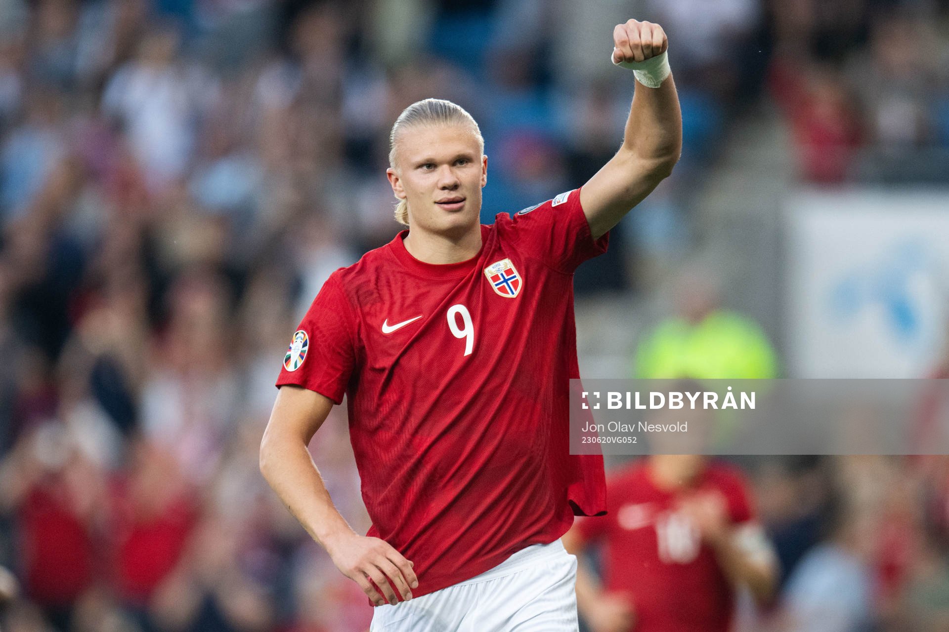 Erling Braut Haaland of Norway celebrates