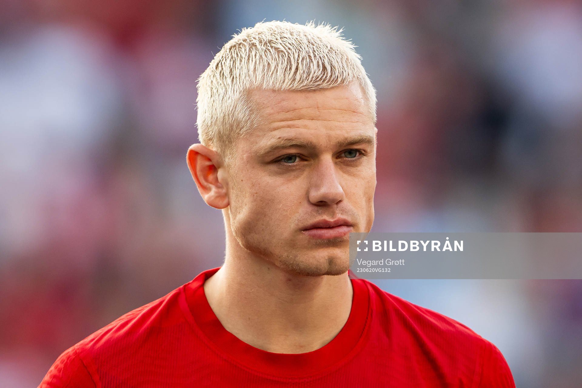 Julian Ryerson of Norway line up