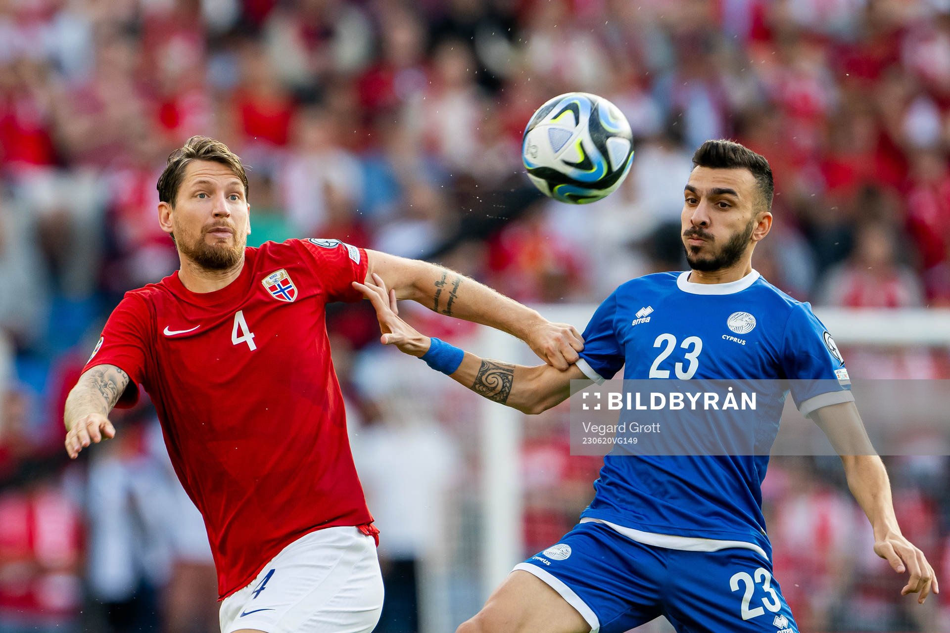 Stefan Strandberg of Norway and Ioannis Pittas of Cyprus