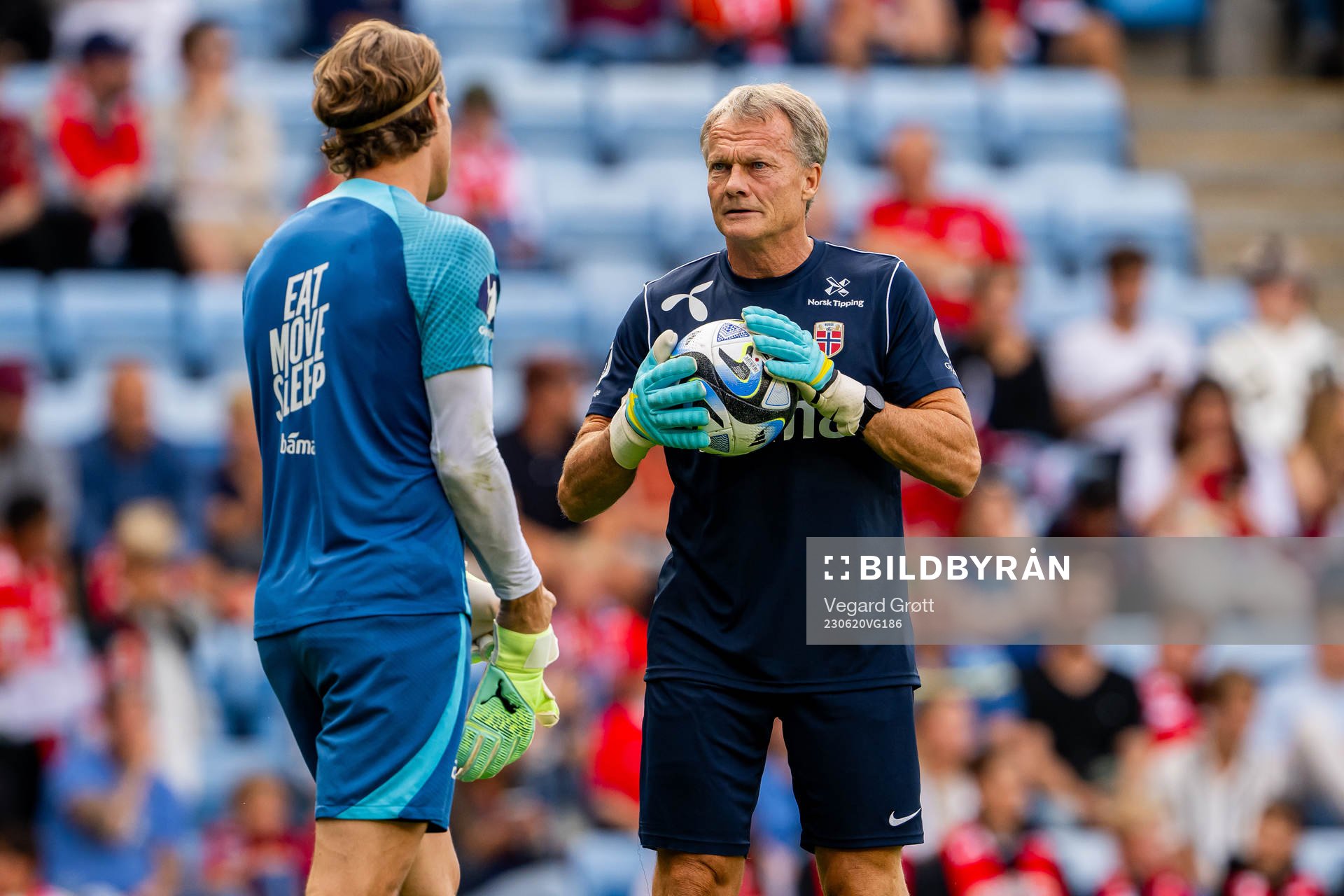 Goalkeeper Ørjan Håskjold Nyland and goalkeeper coach