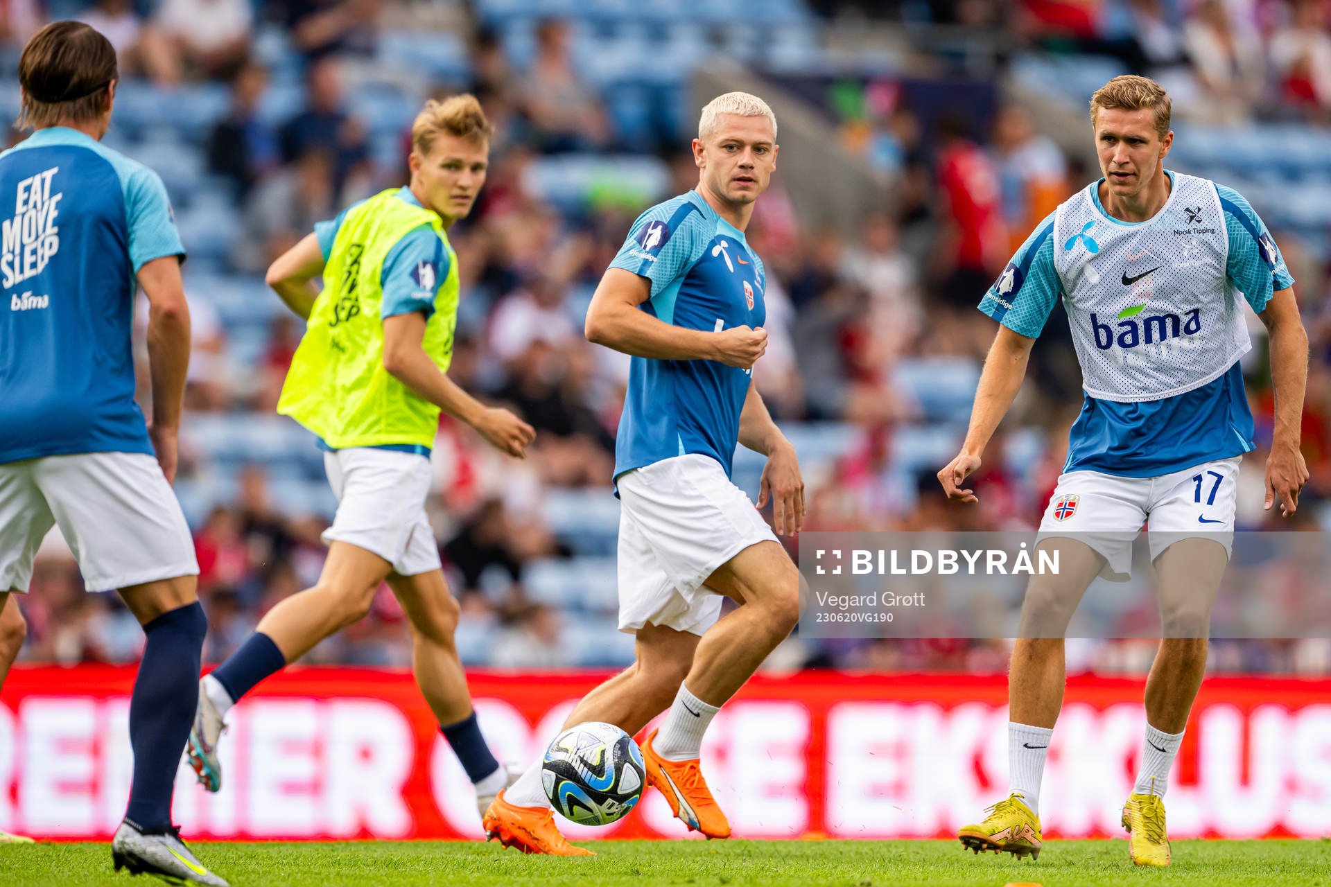 Julian Ryerson and Ola Solbakken of Norway
