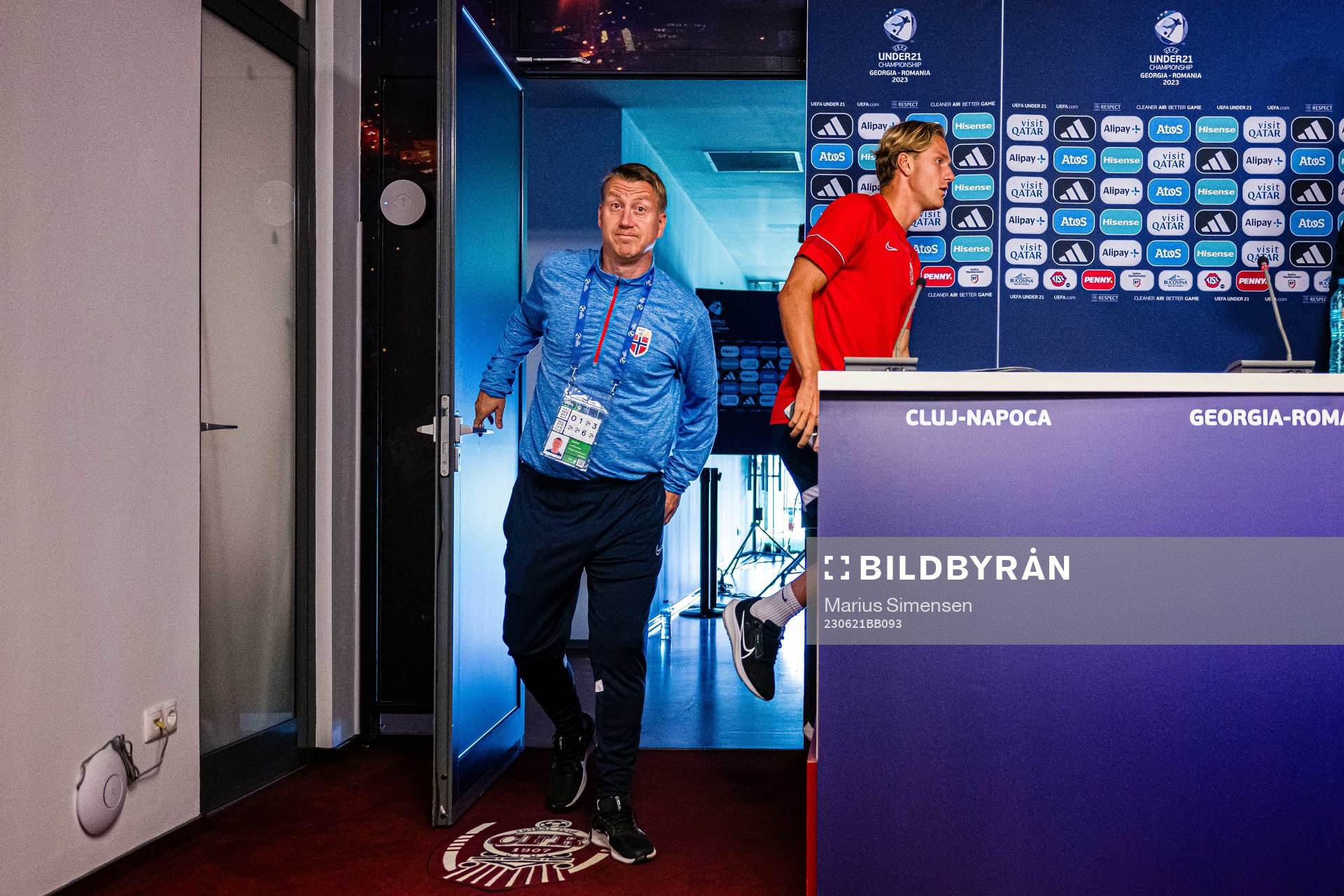 Leif Gunnar Smerud, head coach, and Erik Botheim of the