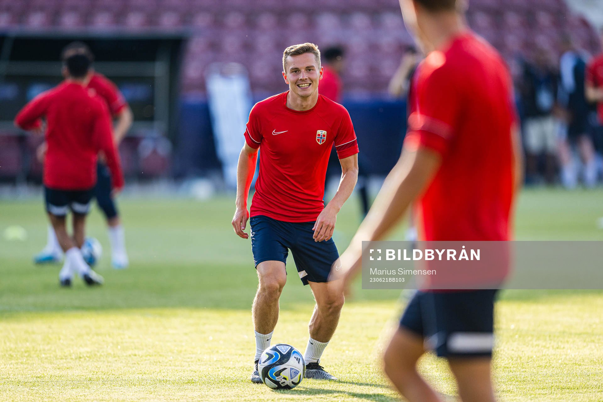Johan Hove of the Norwegian under-21 national football team