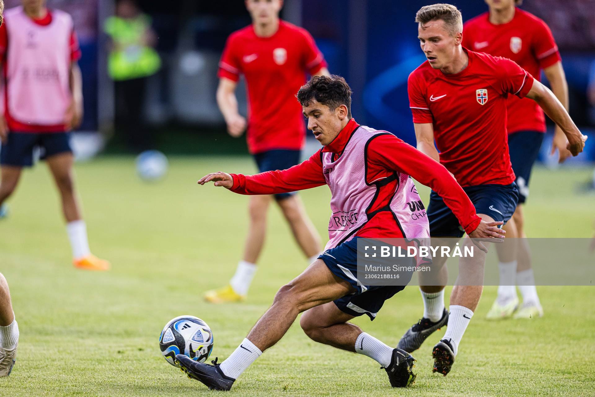 Osame Sahraoui of the Norwegian under-21 national football