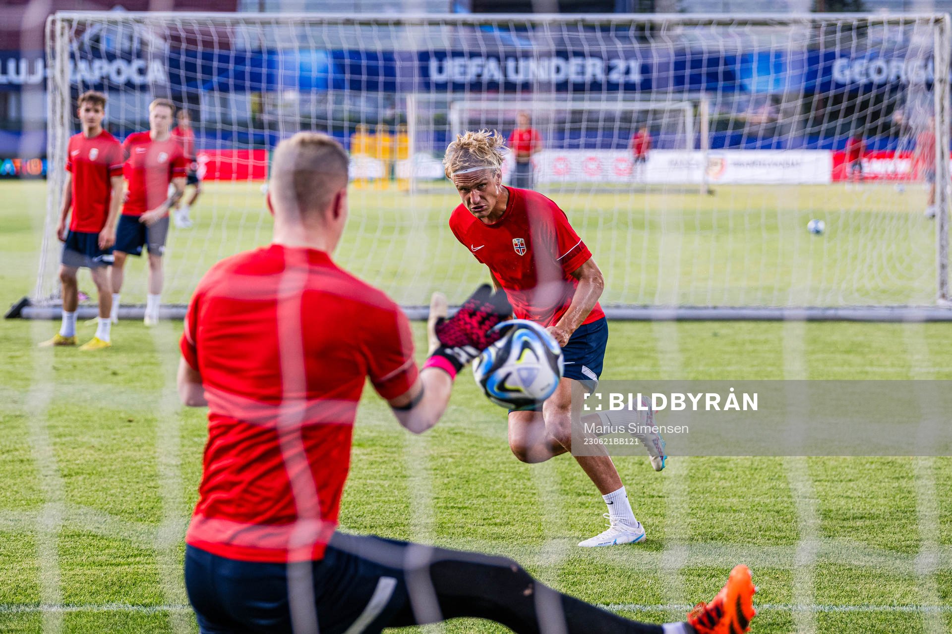 Erik Botheim of the Norwegian under-21 national football