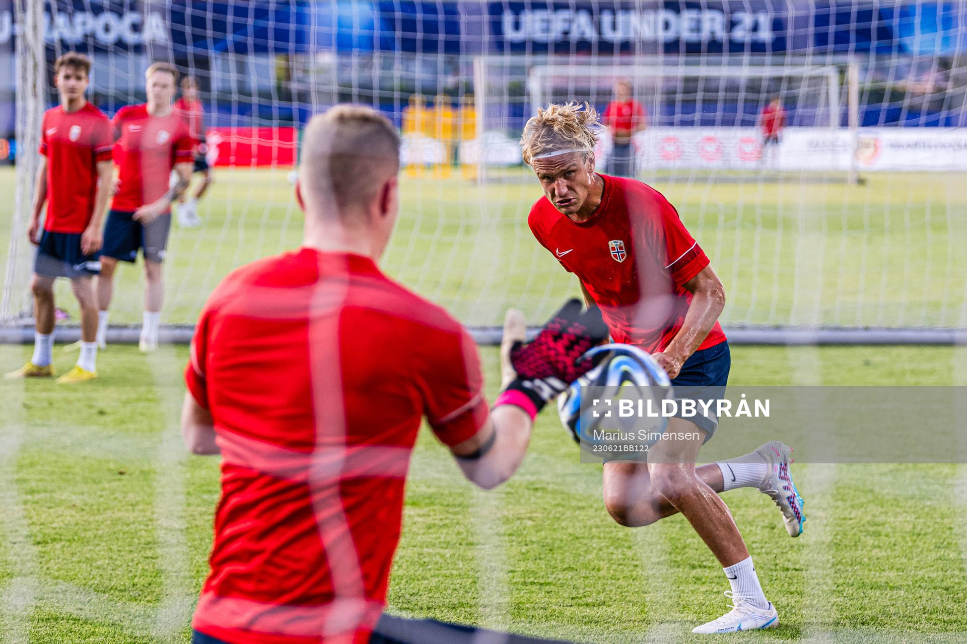 Erik Botheim of the Norwegian under-21 national football