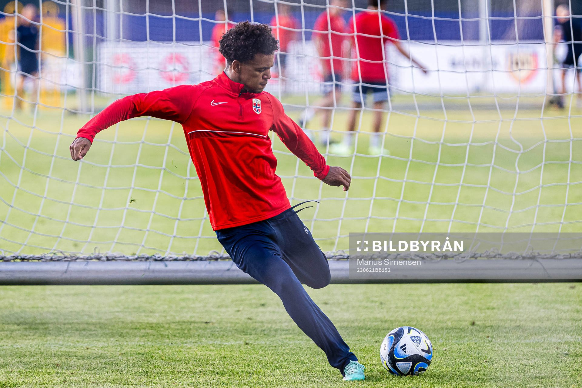 Oscar Bobb of the Norwegian under-21 national football team