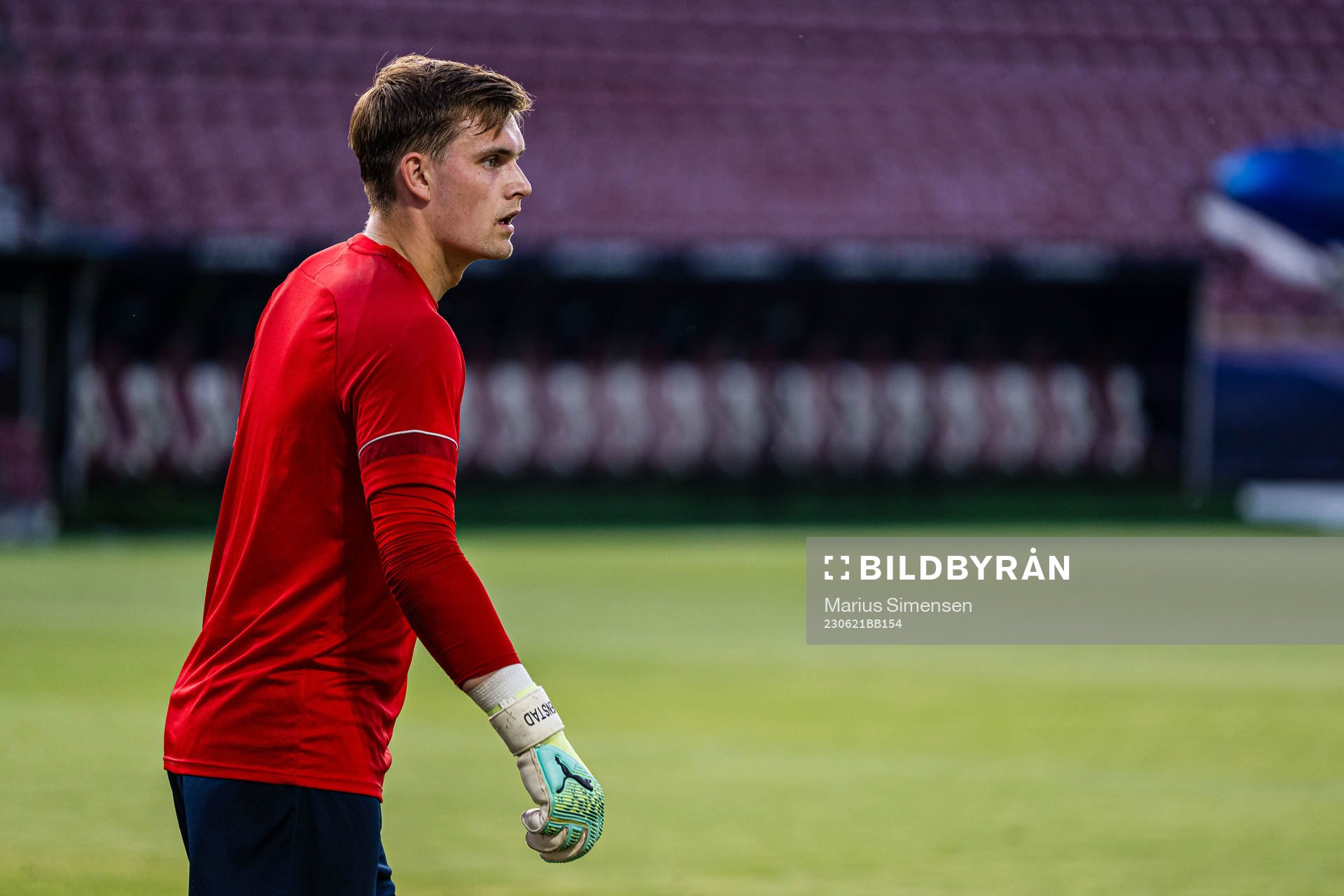 Mads Hedenstad Christiansen of the Norwegian under-21