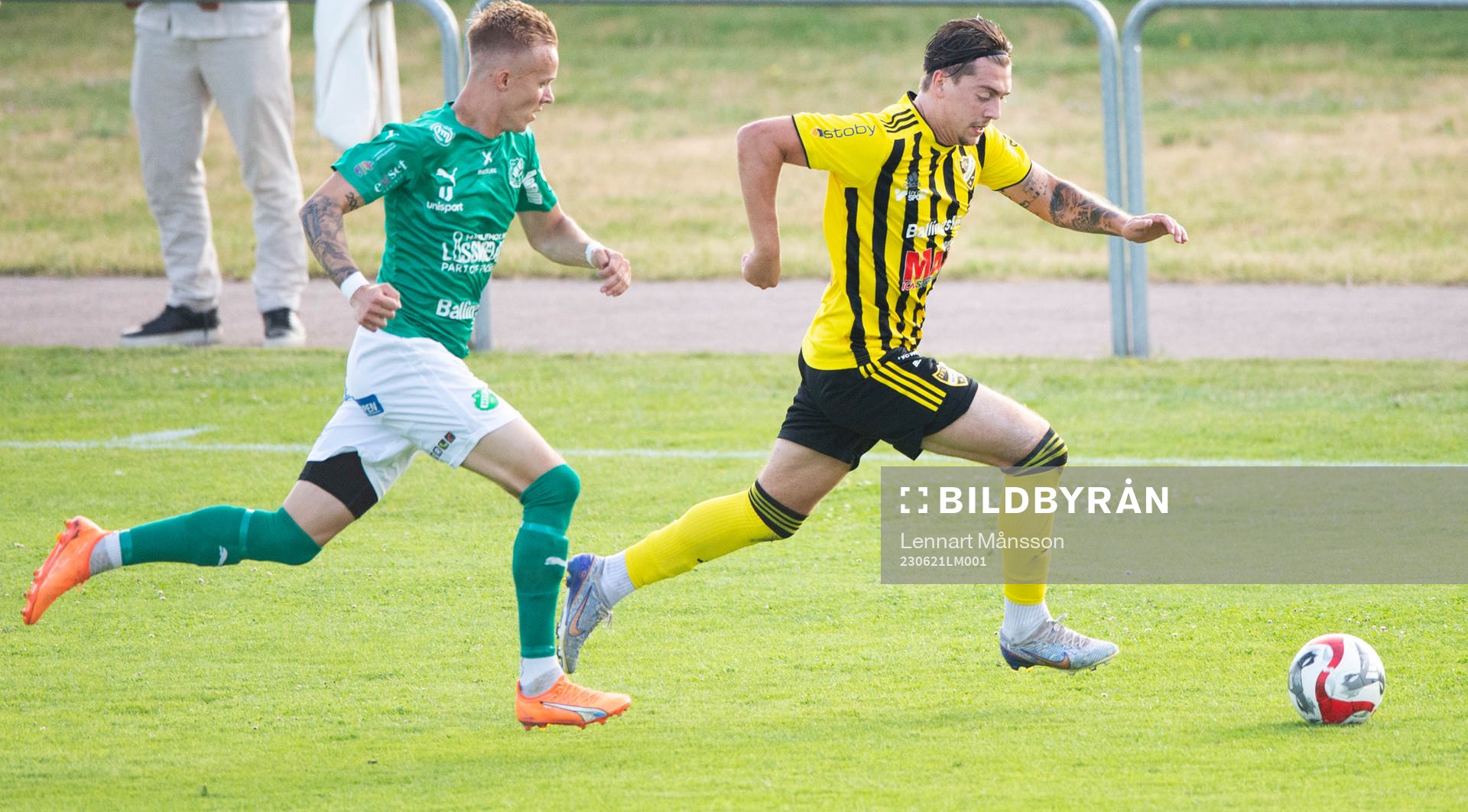 IFK Hässleholms Axel Winberg i matchen i division 2 mellan