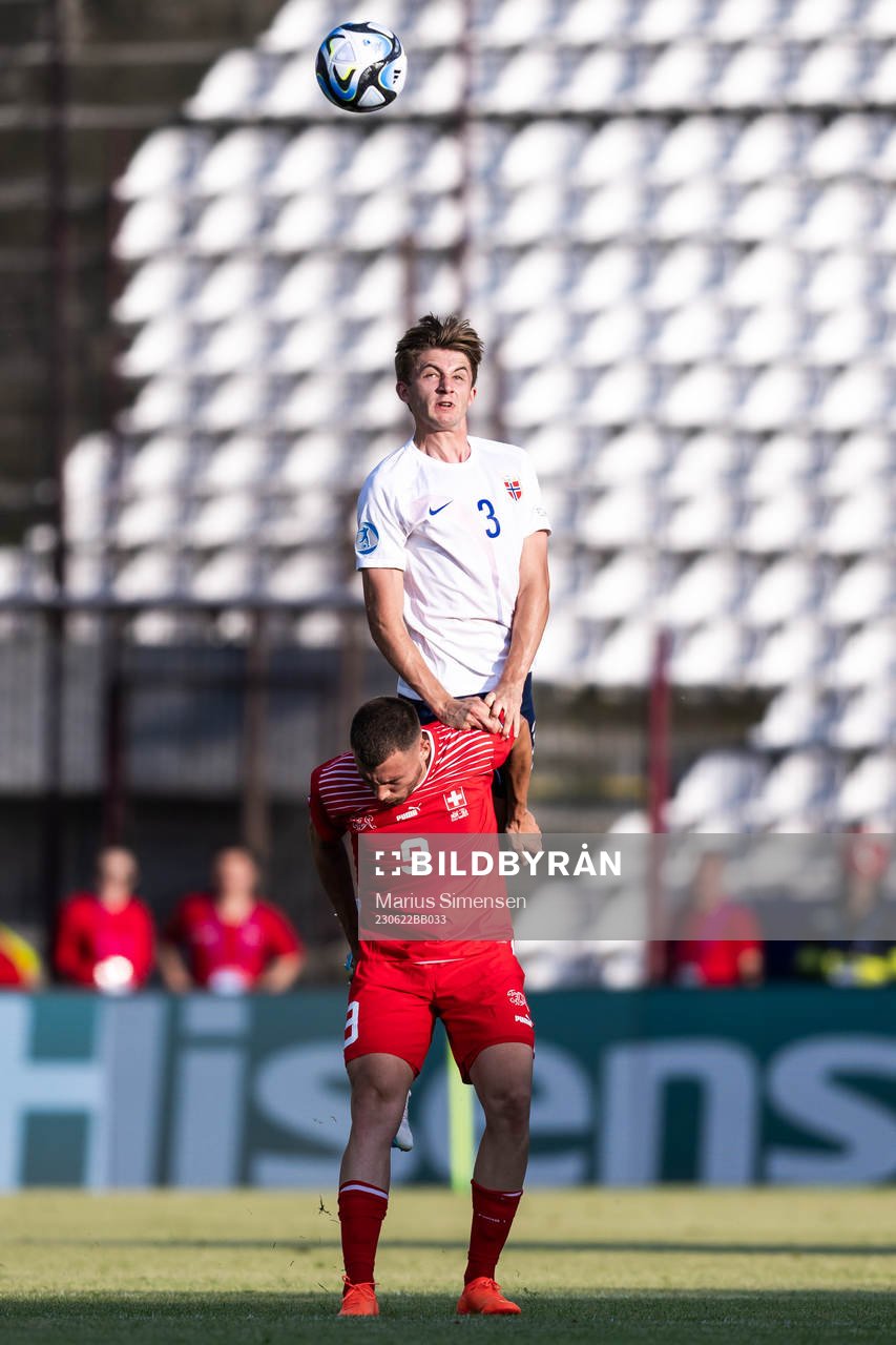 Filip Stojilkovic of Switzerland and Henrik Heggheim of