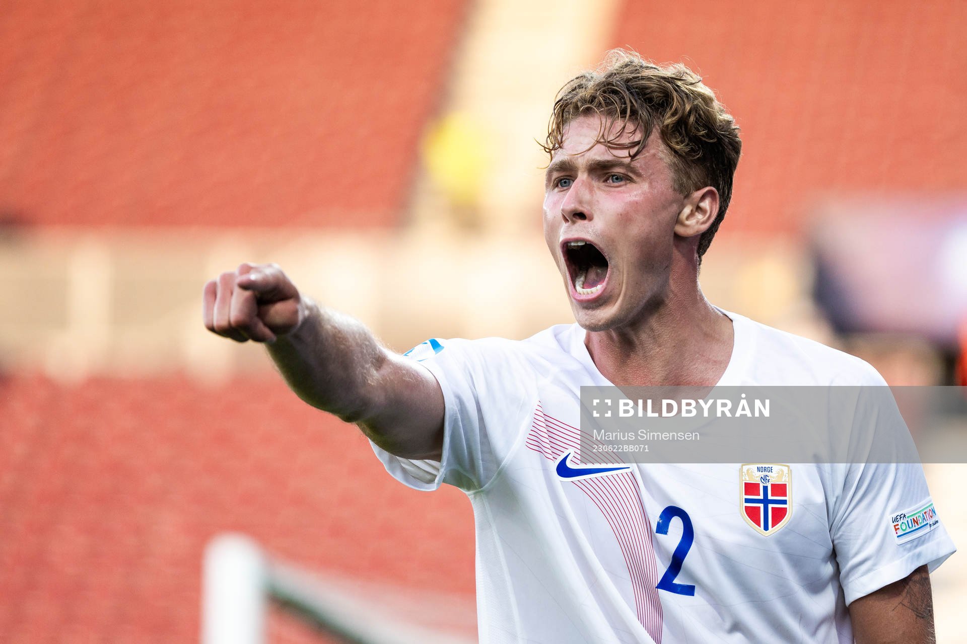 Sebastian Söraas Sebulonsen of Norway reacts