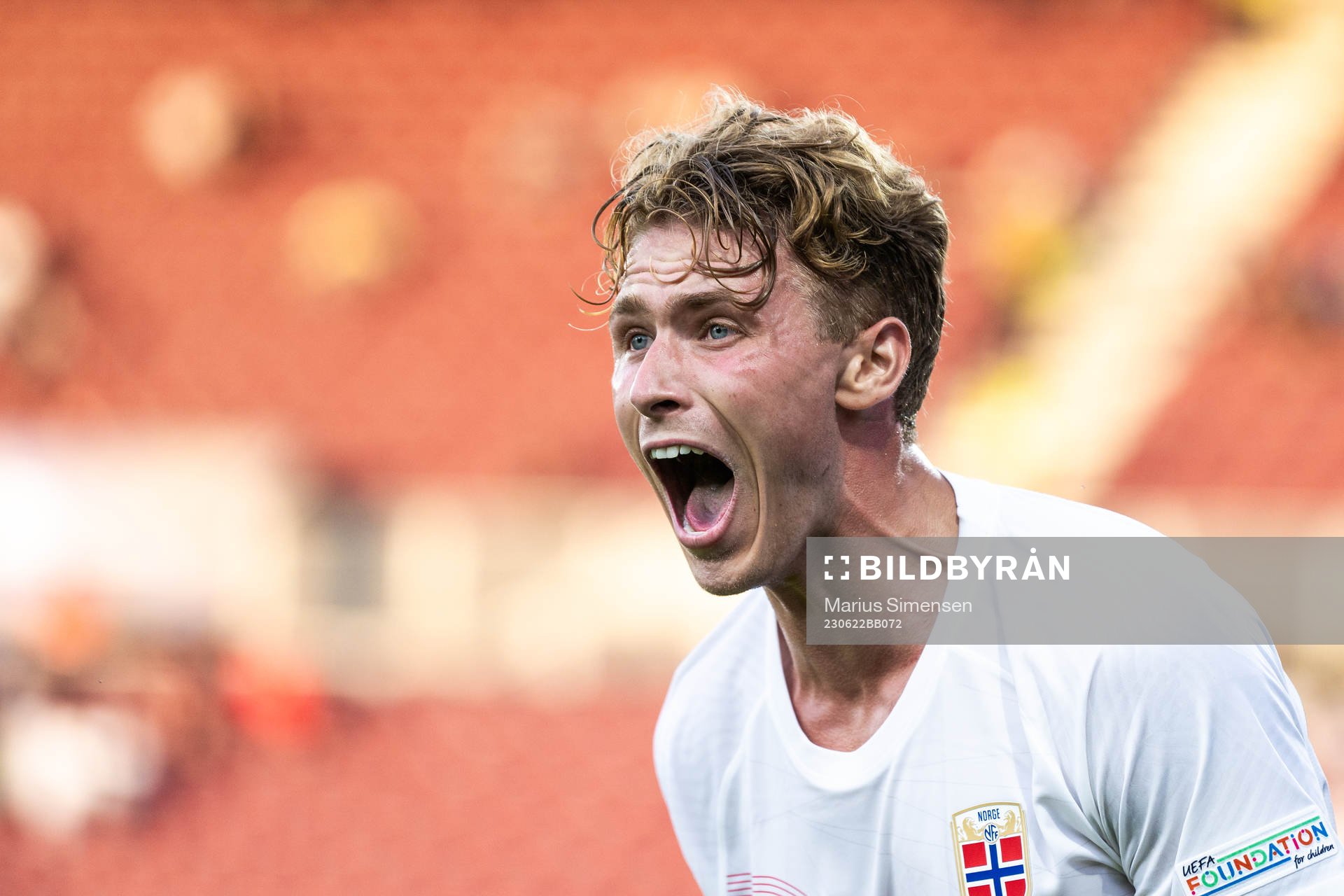 Sebastian Söraas Sebulonsen of Norway reacts