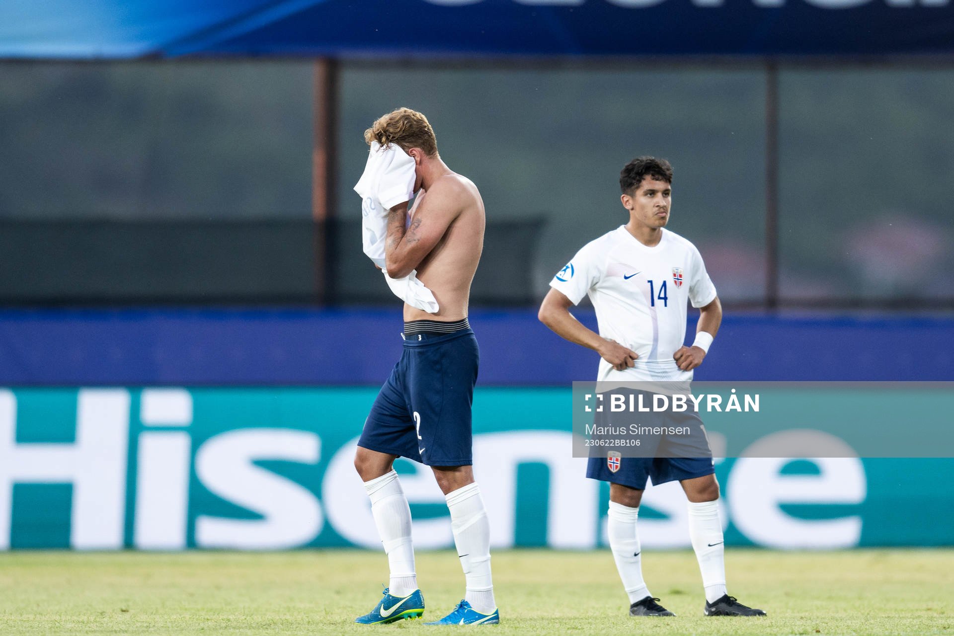 Sebastian Söraas Sebulonsen and Osame Sahraoui of Norway