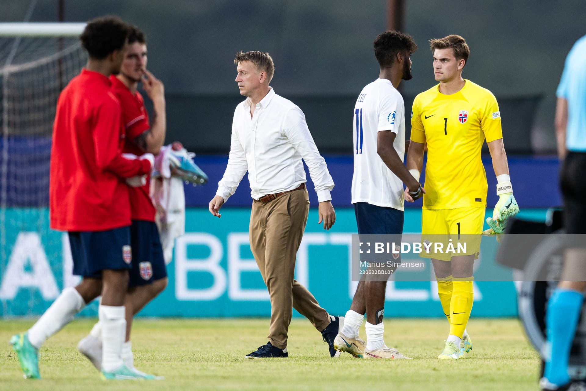 Head coach Leif Gunnar Smerud, Emil Konradsen Ceide and