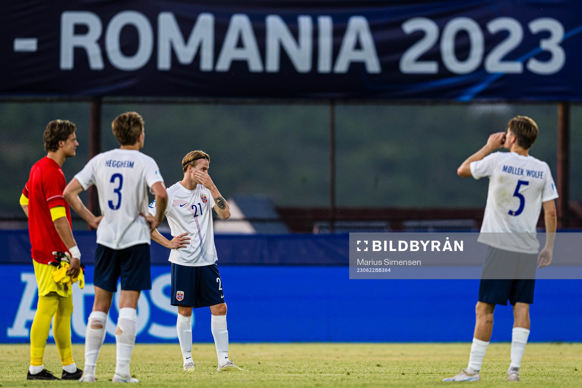 Tobias Christensen of Norway looks dejected