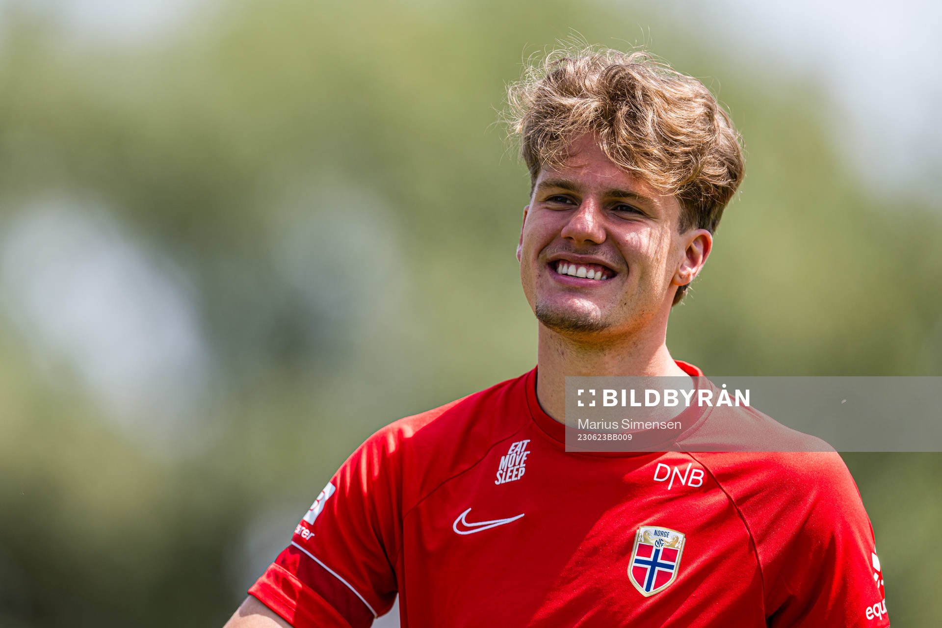 Leo Fuhr Hjelde of the Norwegian under-21 national football