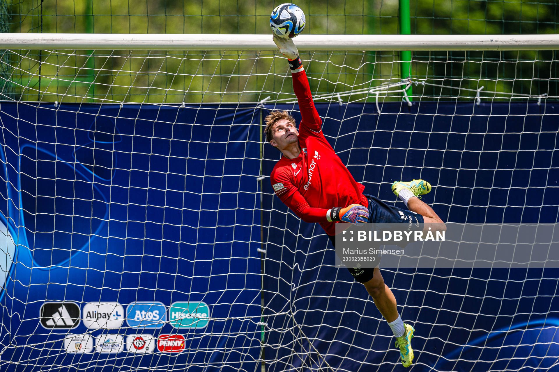 Mads Hedenstad Christiansen of the Norwegian under-21