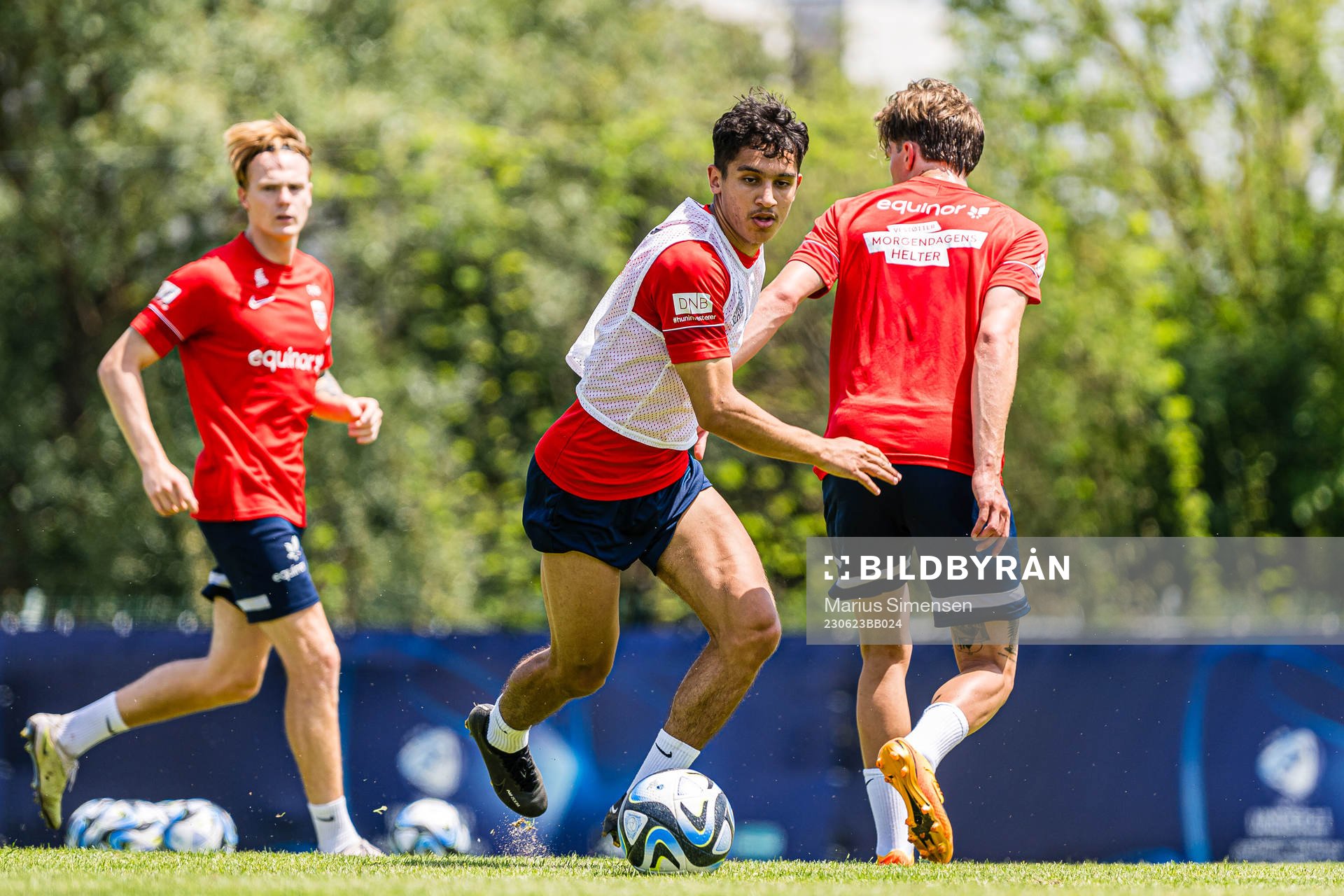 Osame Sahraoui of the Norwegian under-21 national football