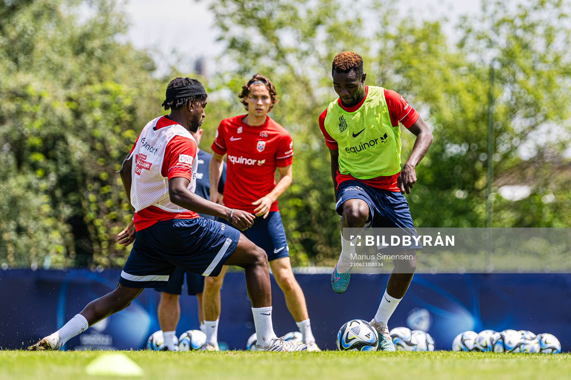 Warren Kamanzi and Joshua Kitolano of the Norwegian